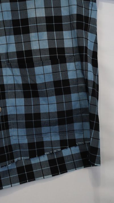 Greg Lauren o1rshd1 Button Up Shirt in Blue/Navy Blue Size US L / EU 52-54 / 3 - 3 Thumbnail