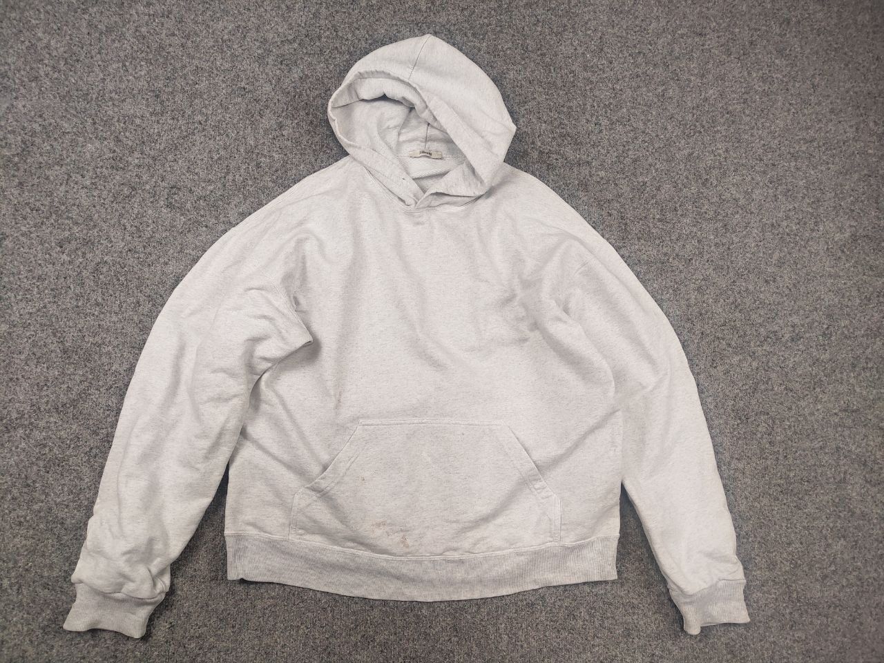 JJJJound JJJJound Design Oatmeal Oversized Gray Pullover Hoodie Logo Size US L / EU 52-54 / 3 - 8 Thumbnail