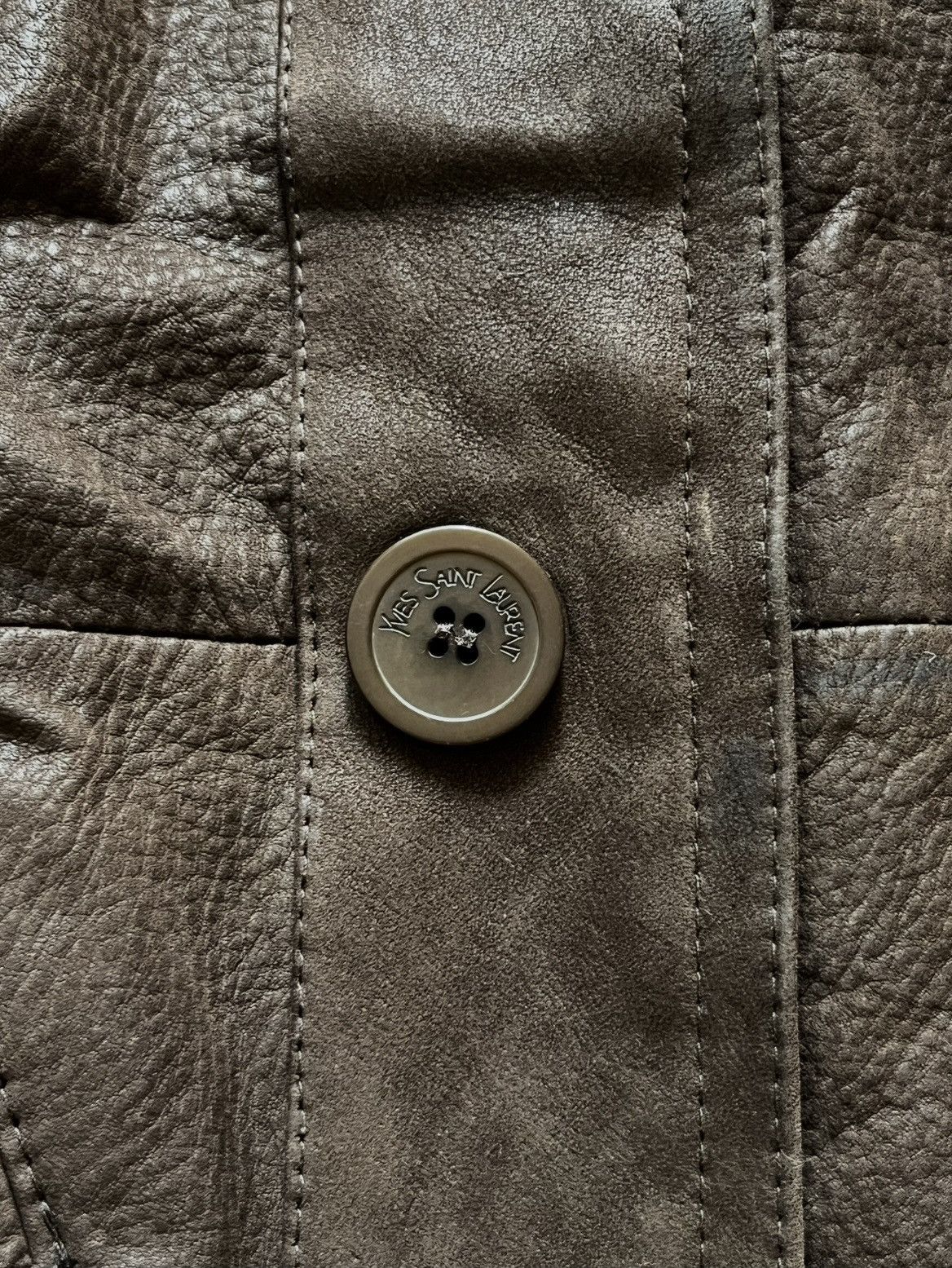 Yves Saint Laurent Rare Vintage Yves Saint Laurent Heavy leather coat Size US L / EU 52-54 / 3 - 5 Thumbnail