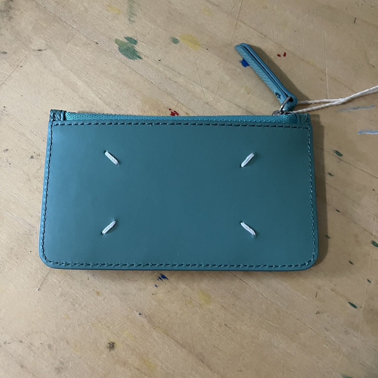 Maison Margiela Zipped Leather Card Holder Wallet Size ONE SIZE - 1 Thumbnail