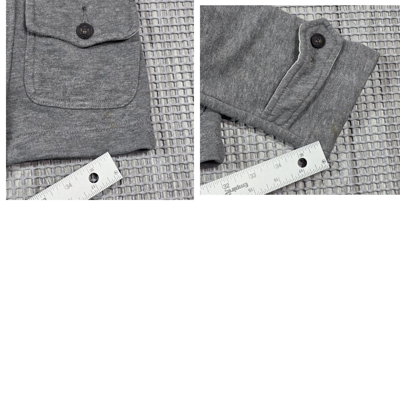 Ralph Lauren Polo Jeans Co Ralph Lauren Gray Double Breasted Pea Coat Womens Size S Jacket For Women Grey Short Coat City Designer Preppy Pockets Size 28" / US 6 / IT 42 - 10 Thumbnail