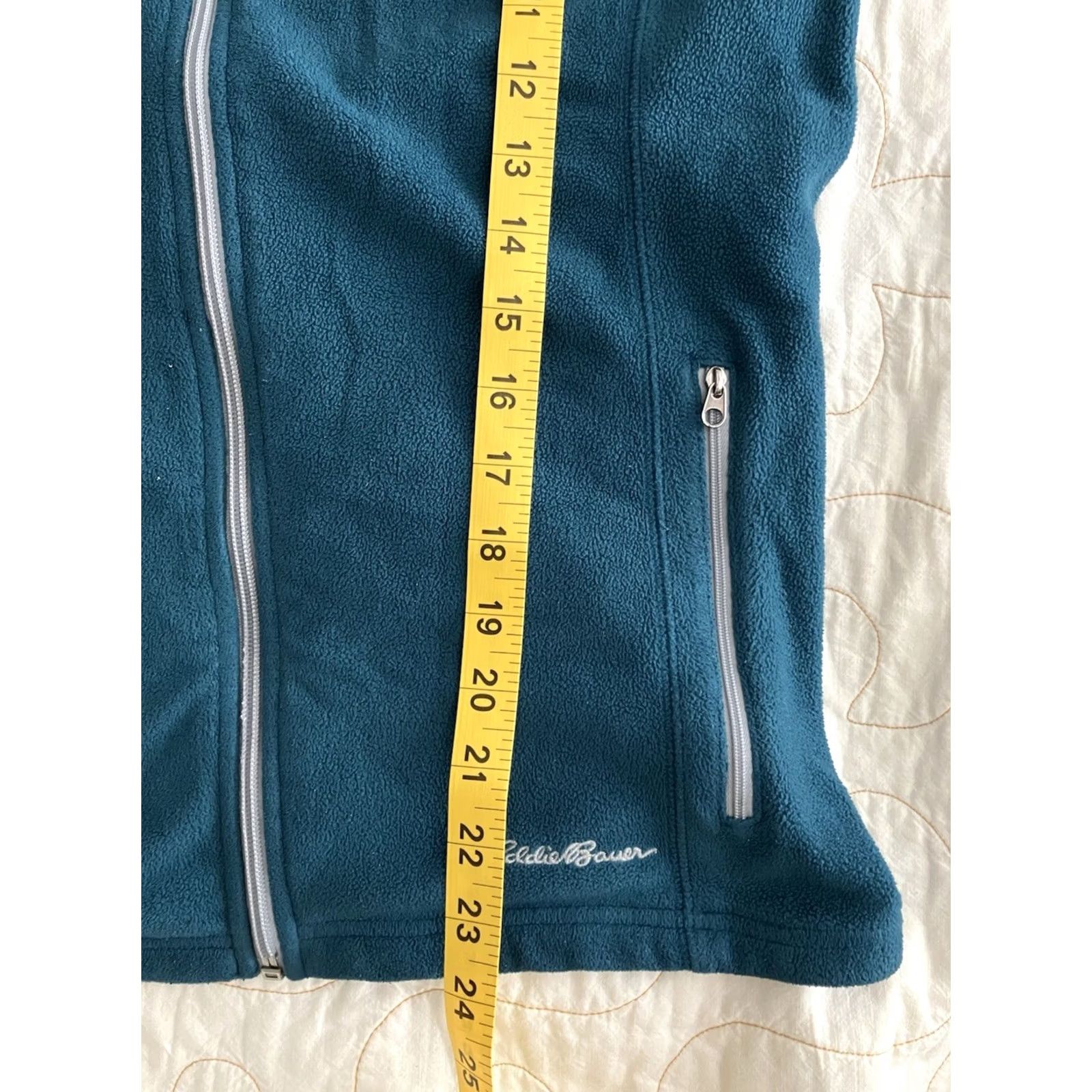 Eddie Bauer Eddie Bauer Sweater Womens M Teal Blue Fleece Full Zip Jacket Size M / US 6-8 / IT 42-44 - 4 Thumbnail