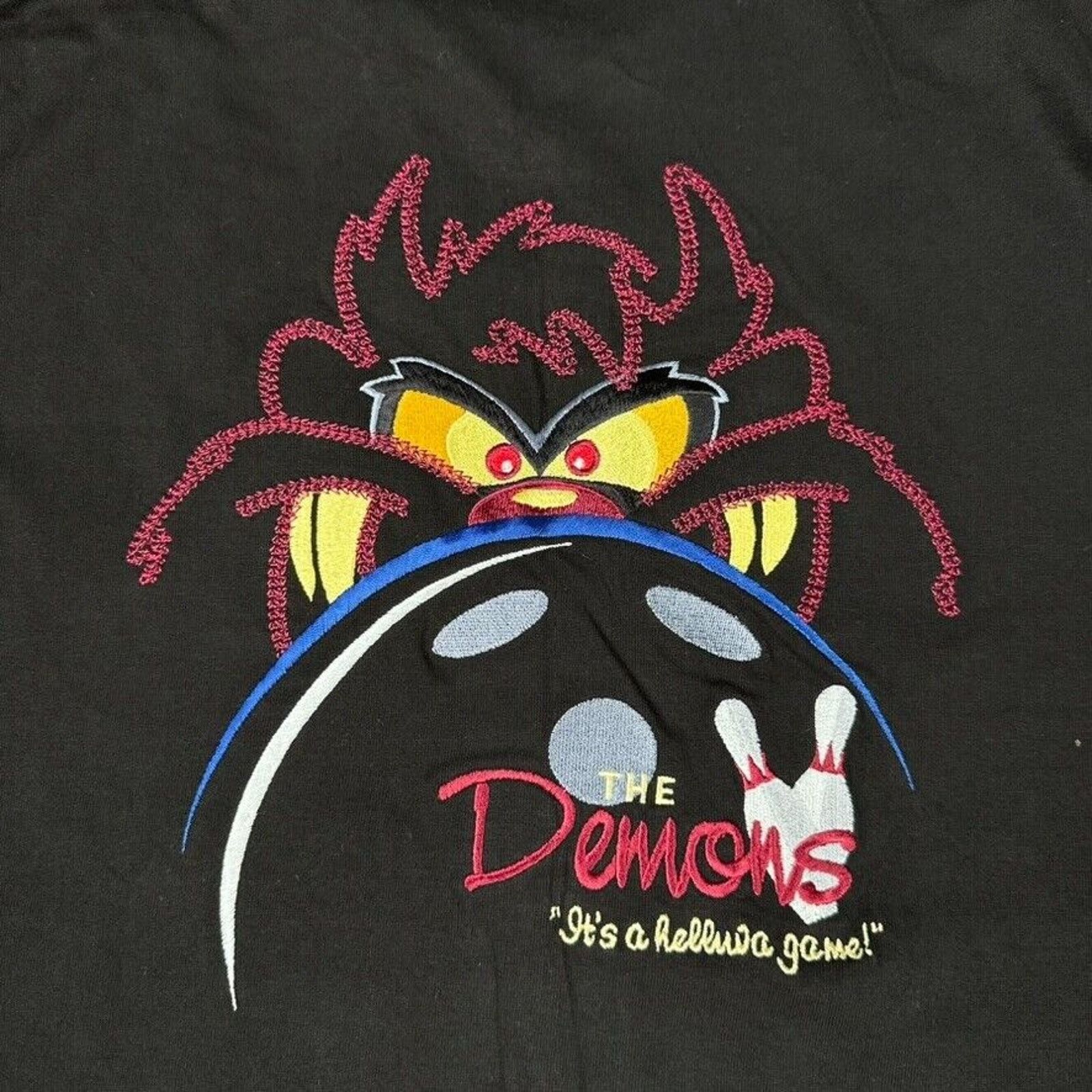 Warner Bros Vintage Deadstock Looney Tunes Taz Devil Bowling Shirt Size US XL / EU 56 / 4 - 5 Thumbnail
