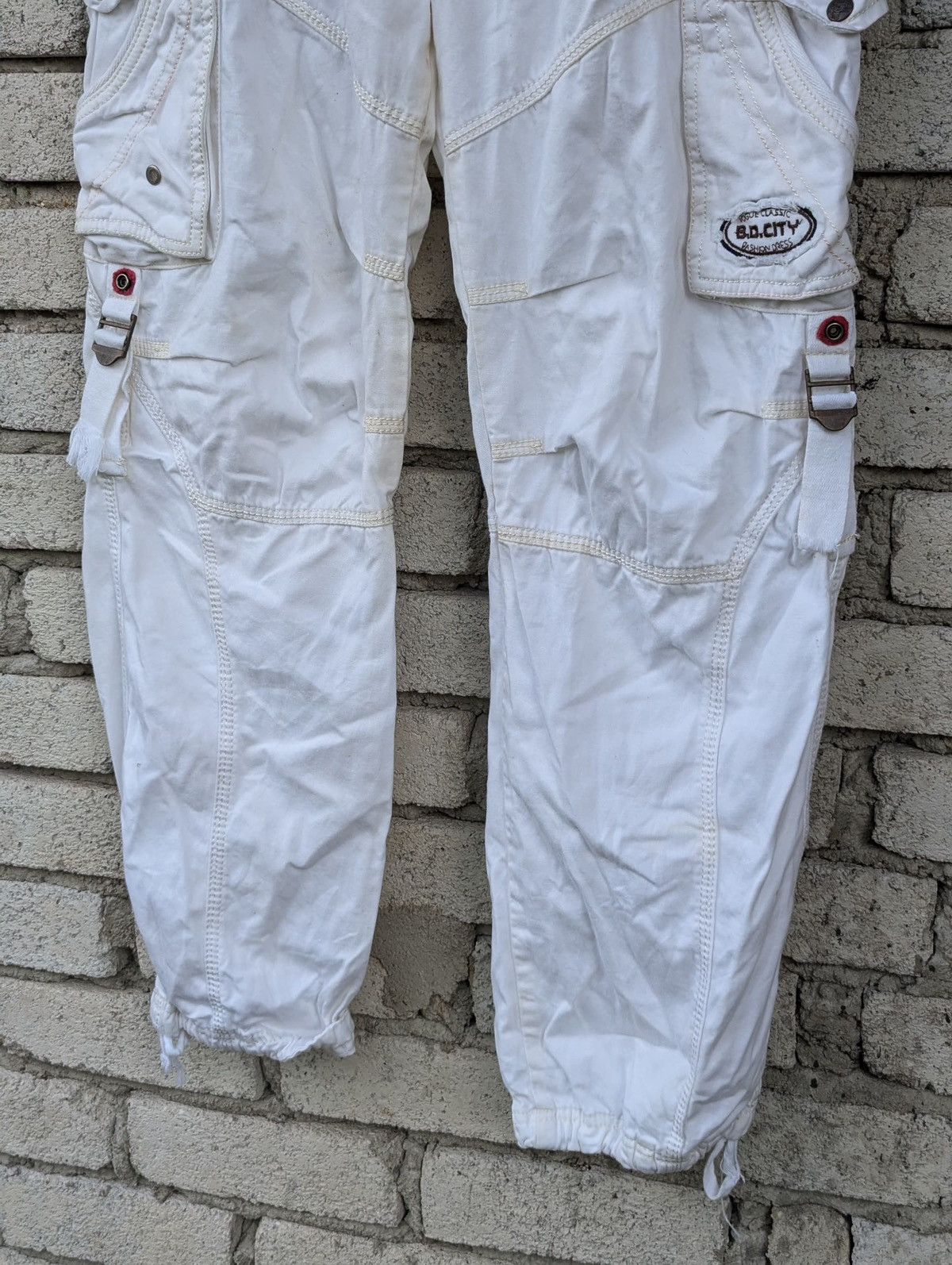 Japanese Brand × Voodoo Tactical White Men Cargo Trousers Pants B.D.City Vogue Classic Size US 36 / EU 52 - 3 Thumbnail