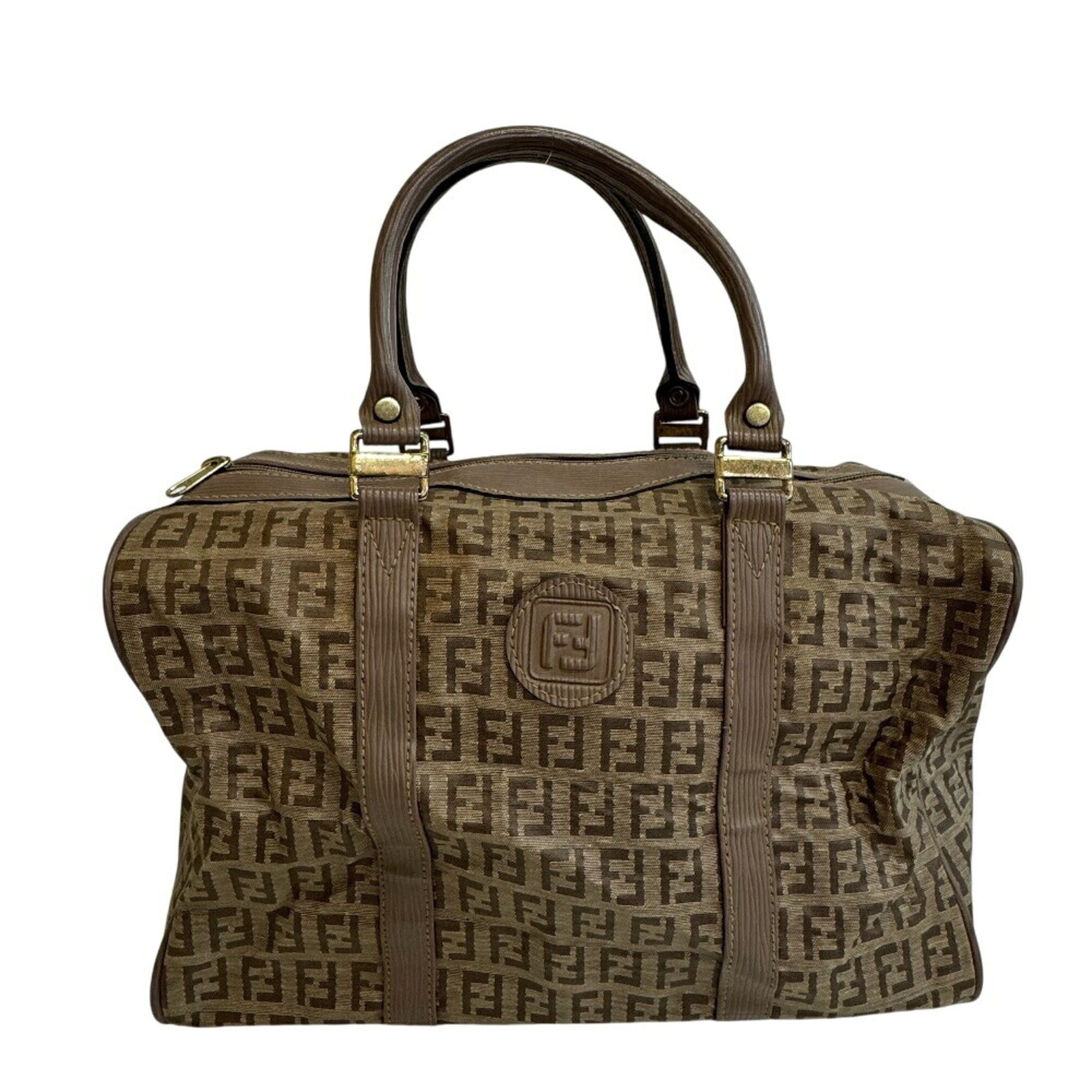 FENDI FF Zucchino handbag beige women's