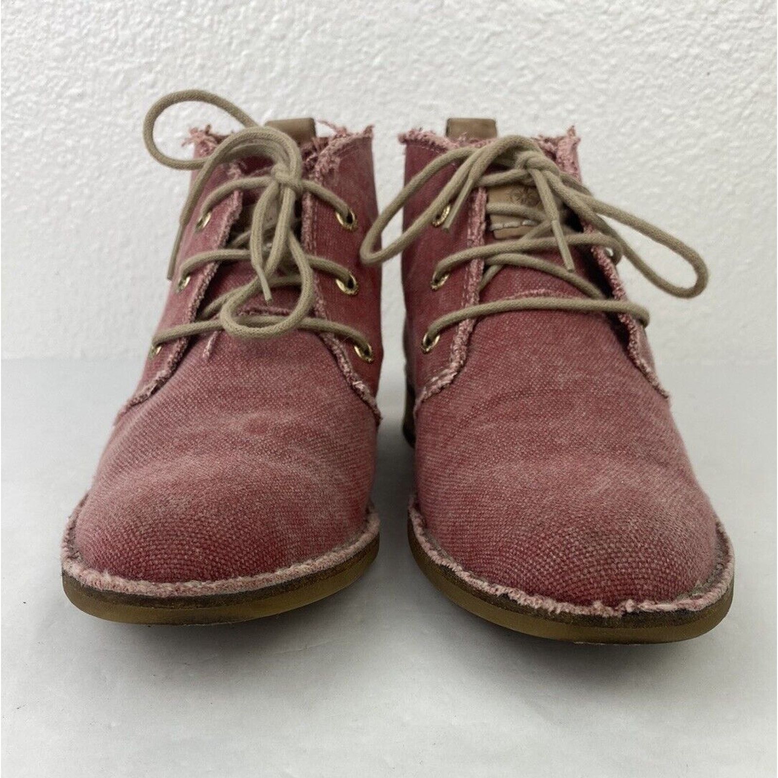 Other Bussola Sevilla Canvas Chukka Raw Fringed Ankle Boots 38 Size US 8 / IT 38 - 5 Thumbnail