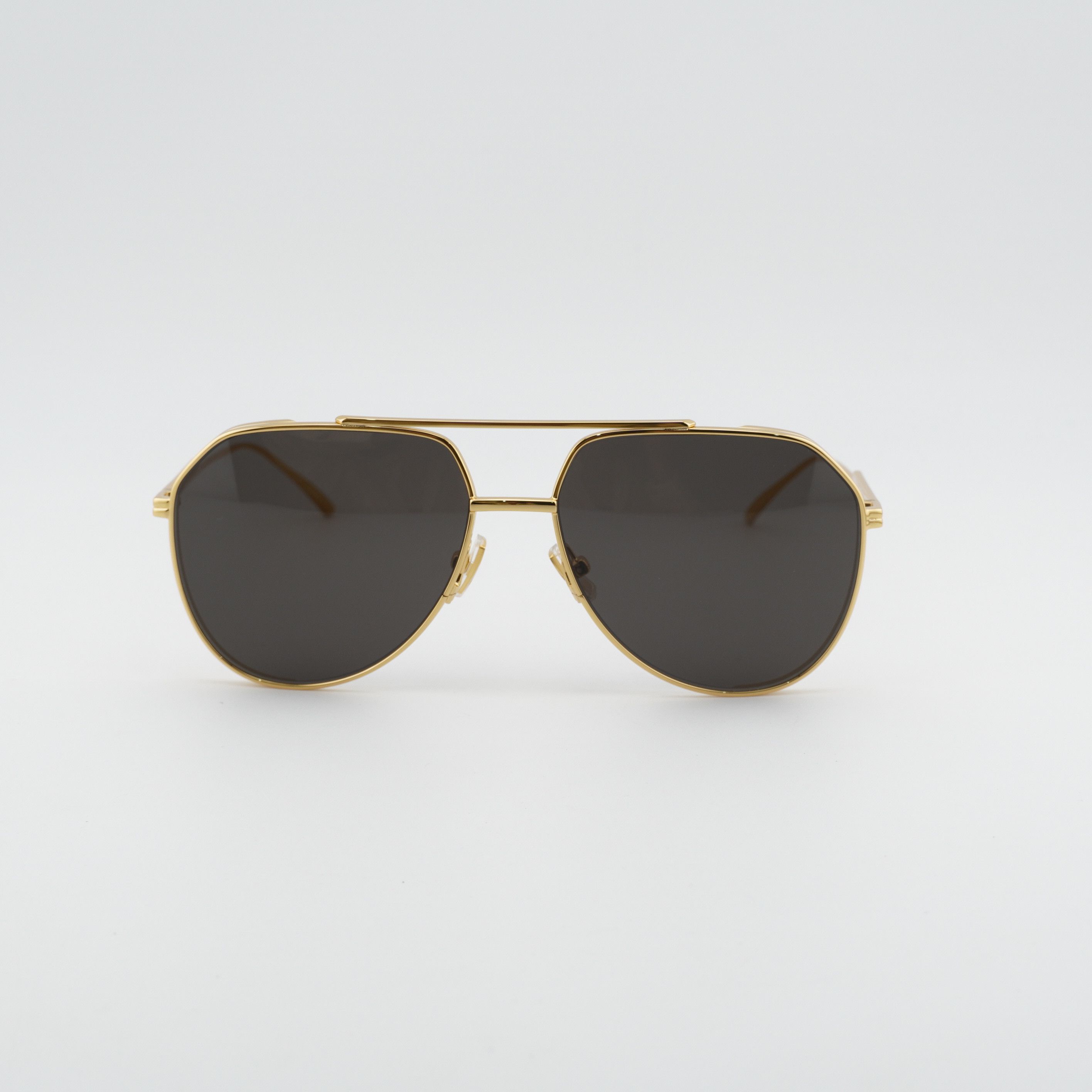 Bottega Veneta Bottega Veneta BV1465S 001 Unisex Sunglasses Gold Aviator Size ONE SIZE - 6 Thumbnail