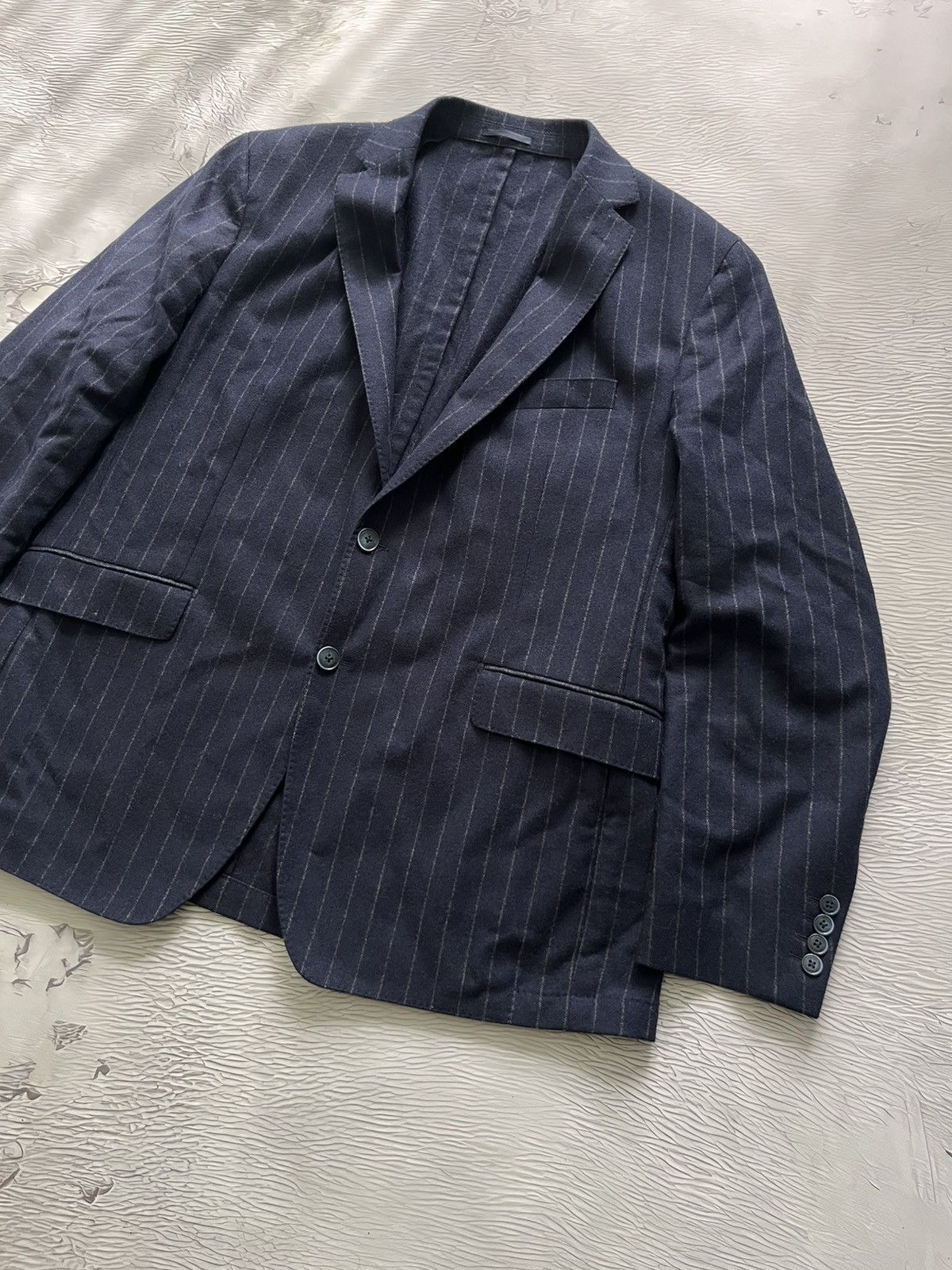 Hackett Hackett London Pinstripes Wool Men's Blazer Jacket Size 46R - 3 Thumbnail