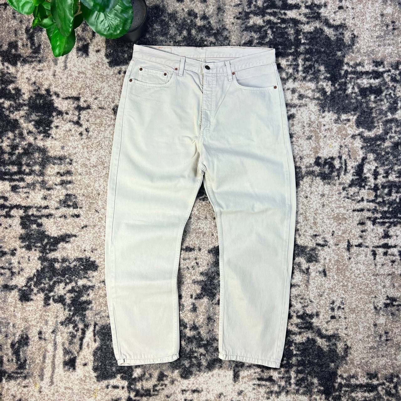 Levi's 615 Levis Orange Tab Vintage Y2K Beige Denim Jeans Size US 36 / EU 52 - 2 Thumbnail
