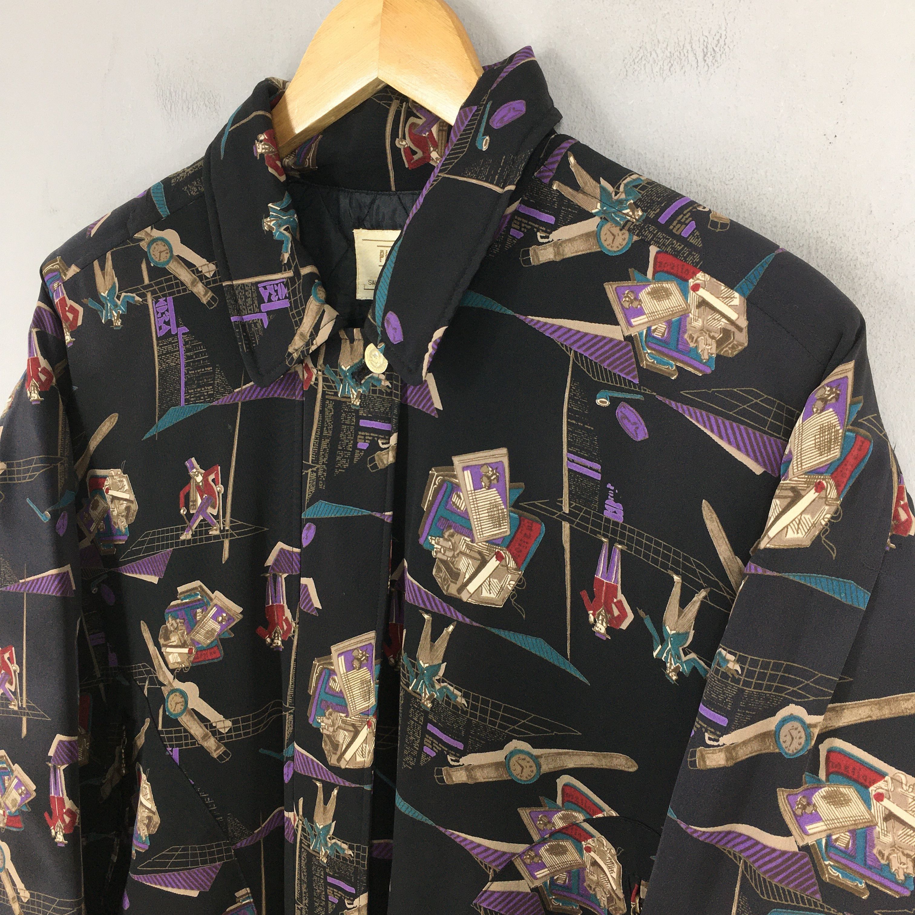 Other 90s Sportswear Pop Art Retro Black Light Jacket Medium Size US M / EU 48-50 / 2 - 3 Thumbnail