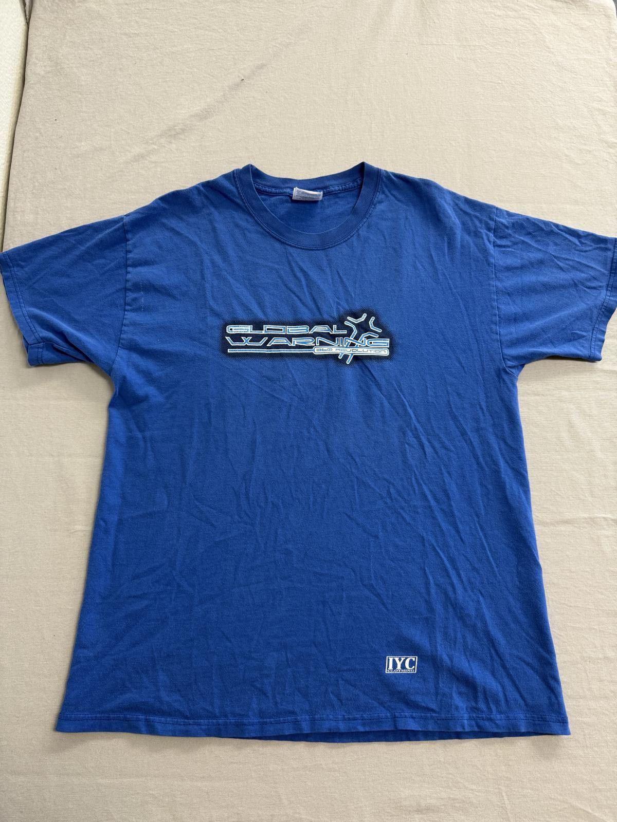 Hanes Vintage Global Warning T-shirt 360 Revolution IYC Clothing L Size US L / EU 52-54 / 3 - 1 Thumbnail