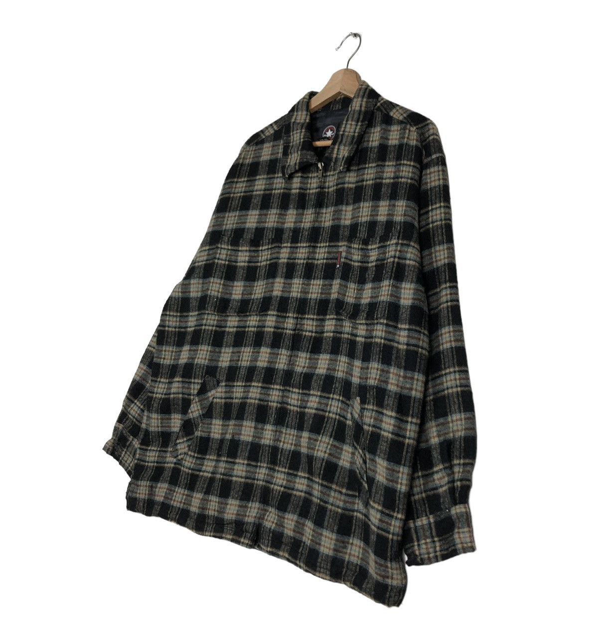 Flannel 🔥VINTAGE ZIPPER FLANNEL JACKET CONVERSE ALL STAR TARTAN Size US L / EU 52-54 / 3 - 2 Thumbnail