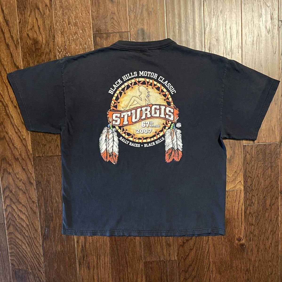 Harley Davidson Y2K Sturgis Black Hills Rally Biker Tee Size US L / EU 52-54 / 3 - 3 Thumbnail