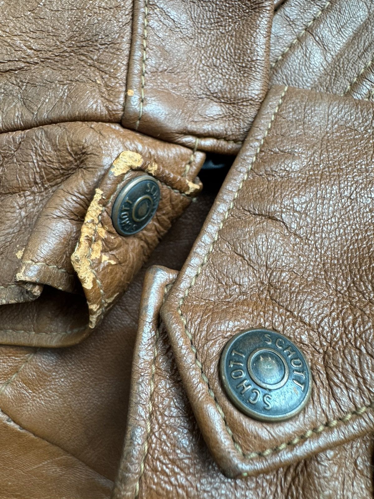 Schott VERY RARE VINTAGE JACKET LEATHER FLIGHT BOMBER SCHOTT Size US M / EU 48-50 / 2 - 9 Thumbnail