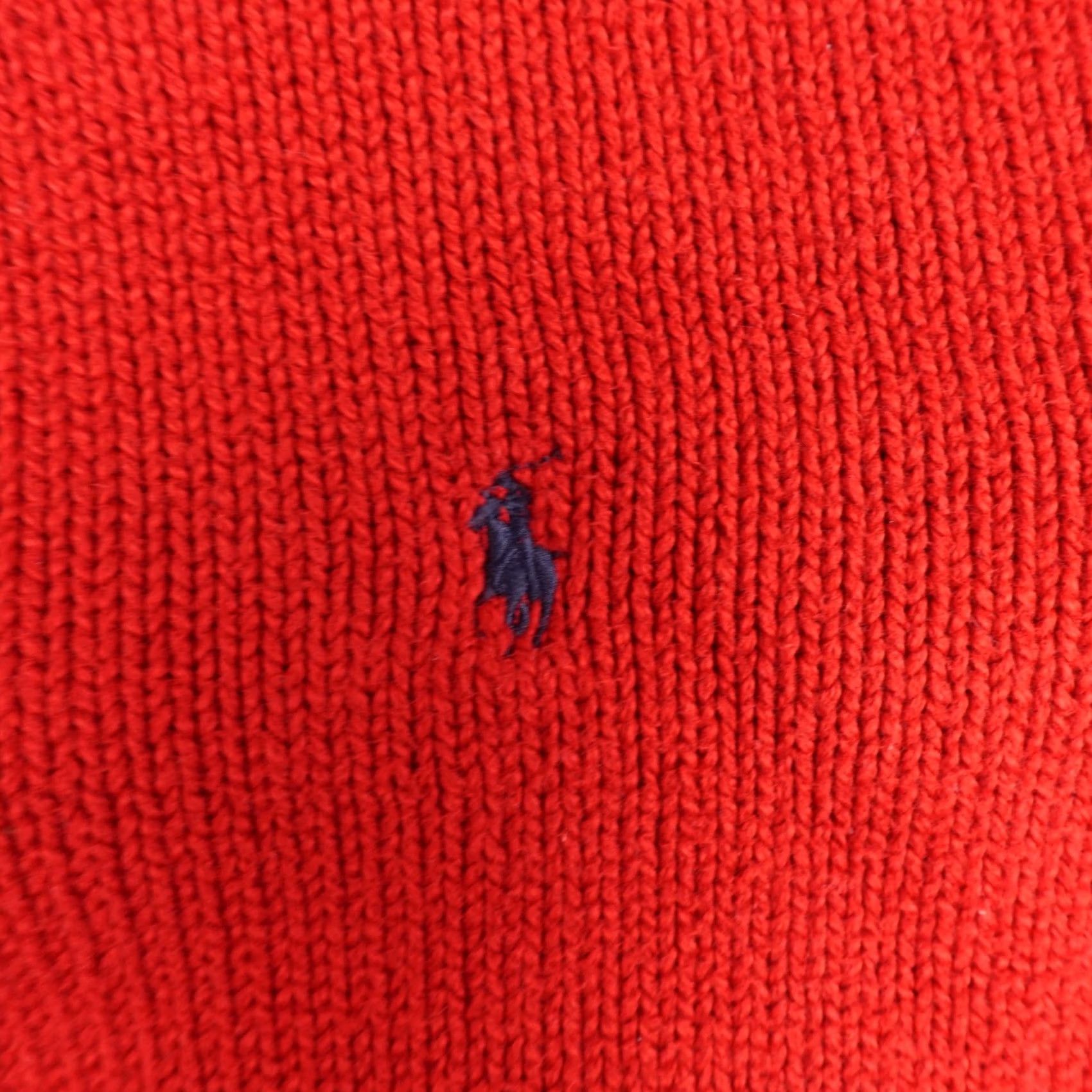 Polo Ralph Lauren VINTAGE Polo Ralph Lauren Sweater Mens XL Red 1/4 Zip Knit Pullover 90s Classic Preppy Size US XL / EU 56 / 4 - 4 Thumbnail