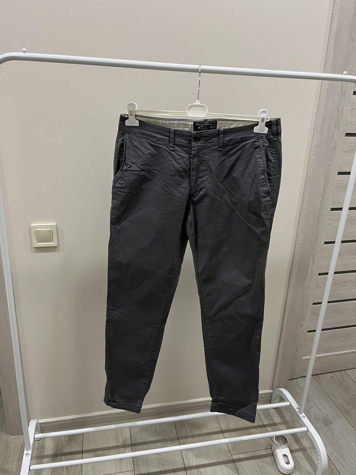 If Six Was Nine Abercrombie & Fitch Pants Mens 34x32 Gray Pockets Cotton Size US 34 / EU 50 - 1 Thumbnail