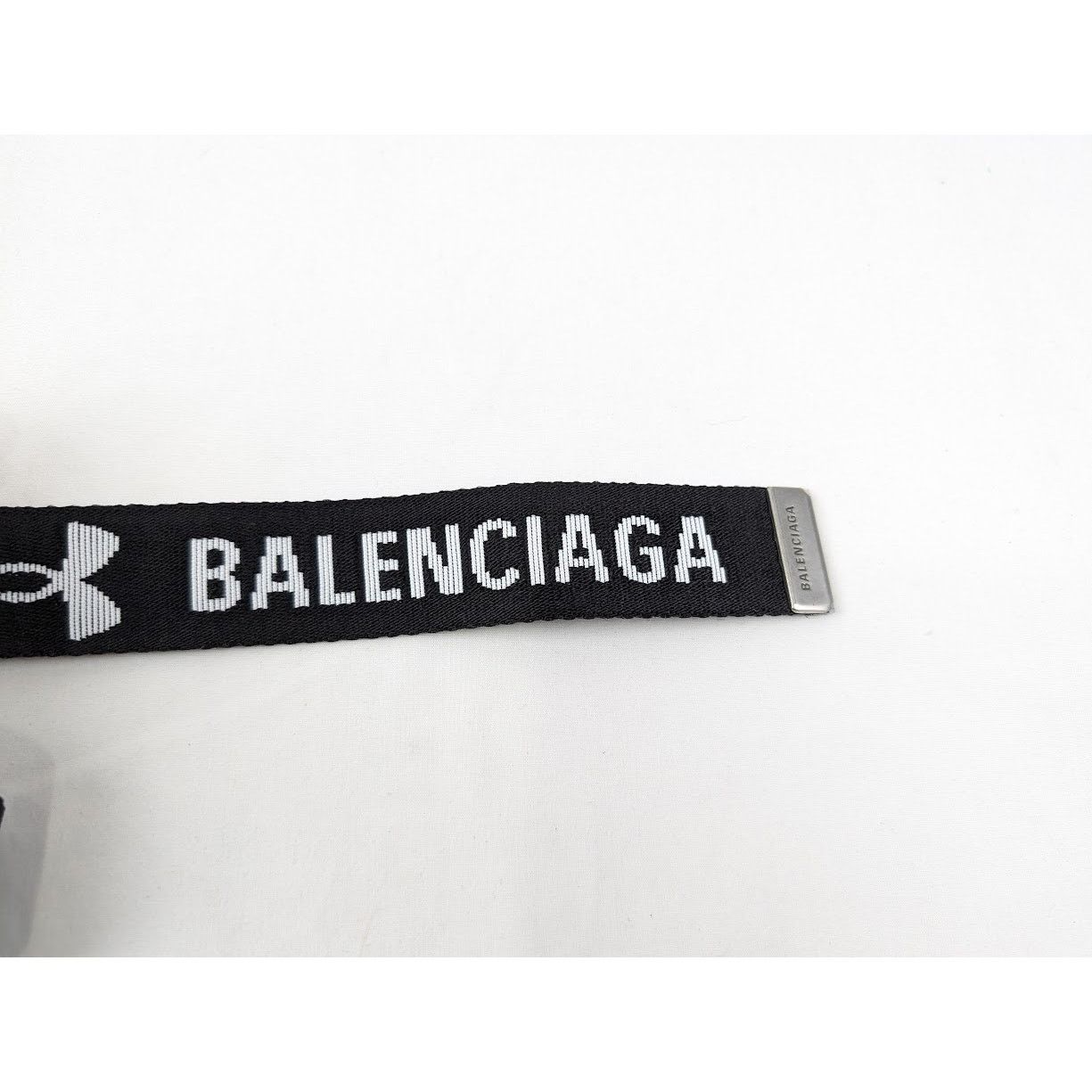 Balenciaga × Under Armour o1rshd1 Size:OS / Jacquard Web Belt in Black/White Size ONE SIZE - 7 Thumbnail