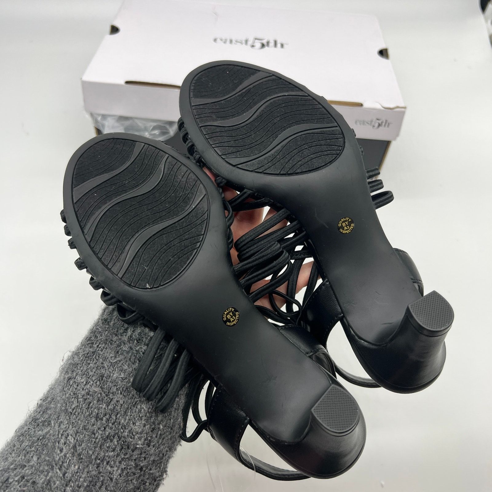 Other East 5th East Fifth Niko Women Shoes Heel Sandal Black Size US 6.5 / IT 36.5 - 7 Thumbnail