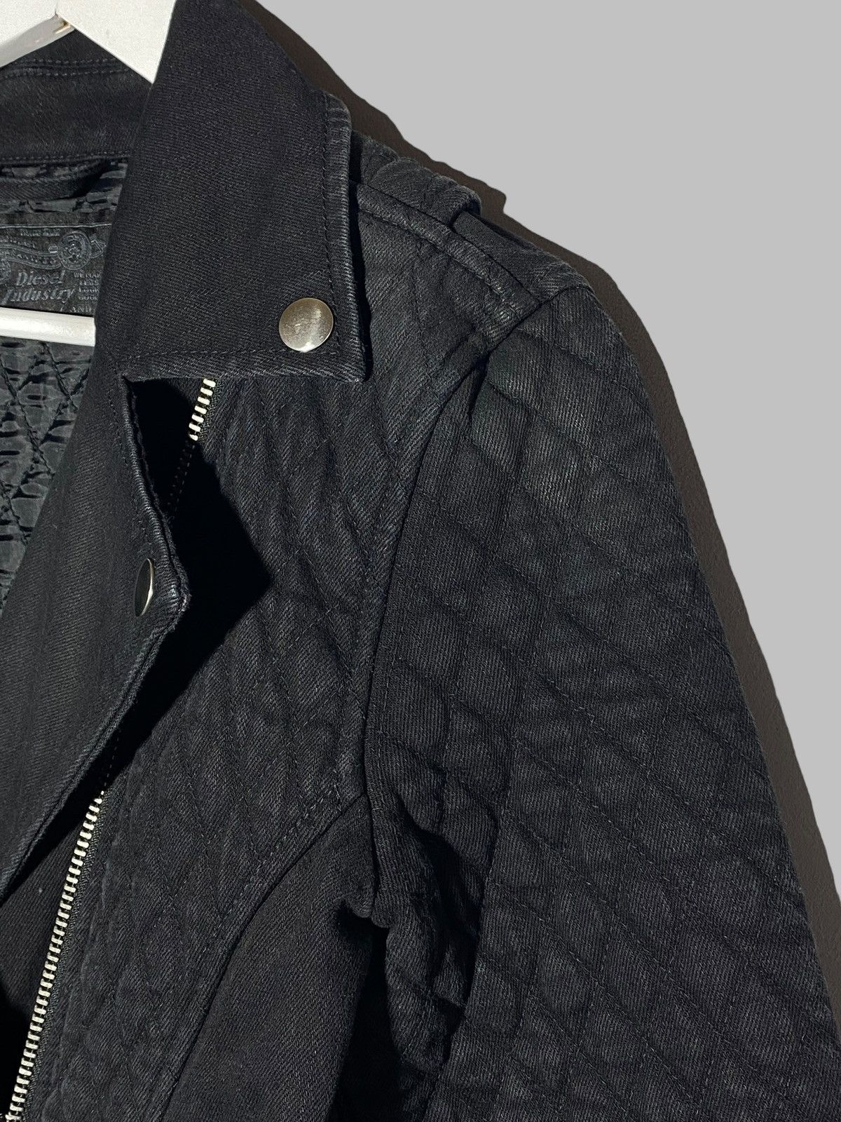 Diesel Vintage Diesel Y2k Quilted Distressed Style Biker Jacket Size S / US 4 / IT 40 - 10 Thumbnail