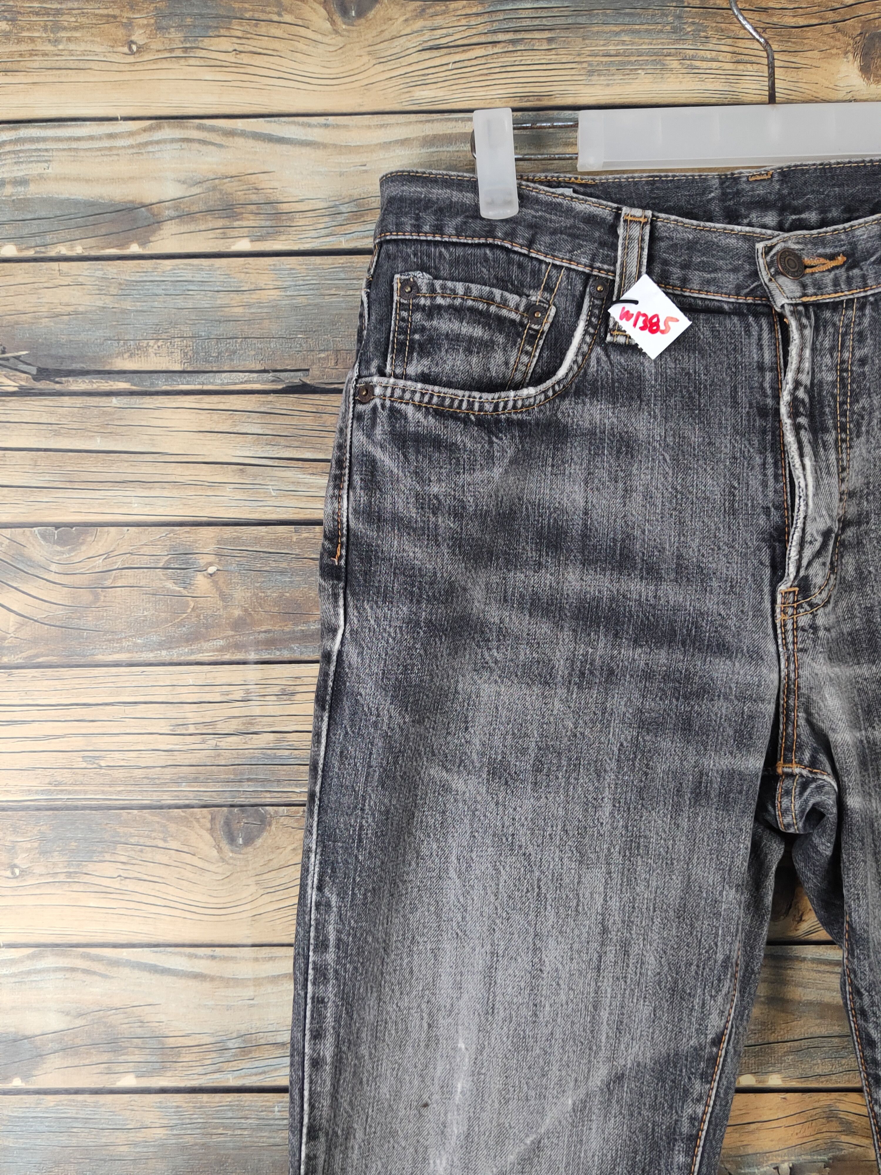 Edwin Edwin Black Distressed Ripped denim Jeans #W1385 Size US 32 / EU 48 - 3 Thumbnail