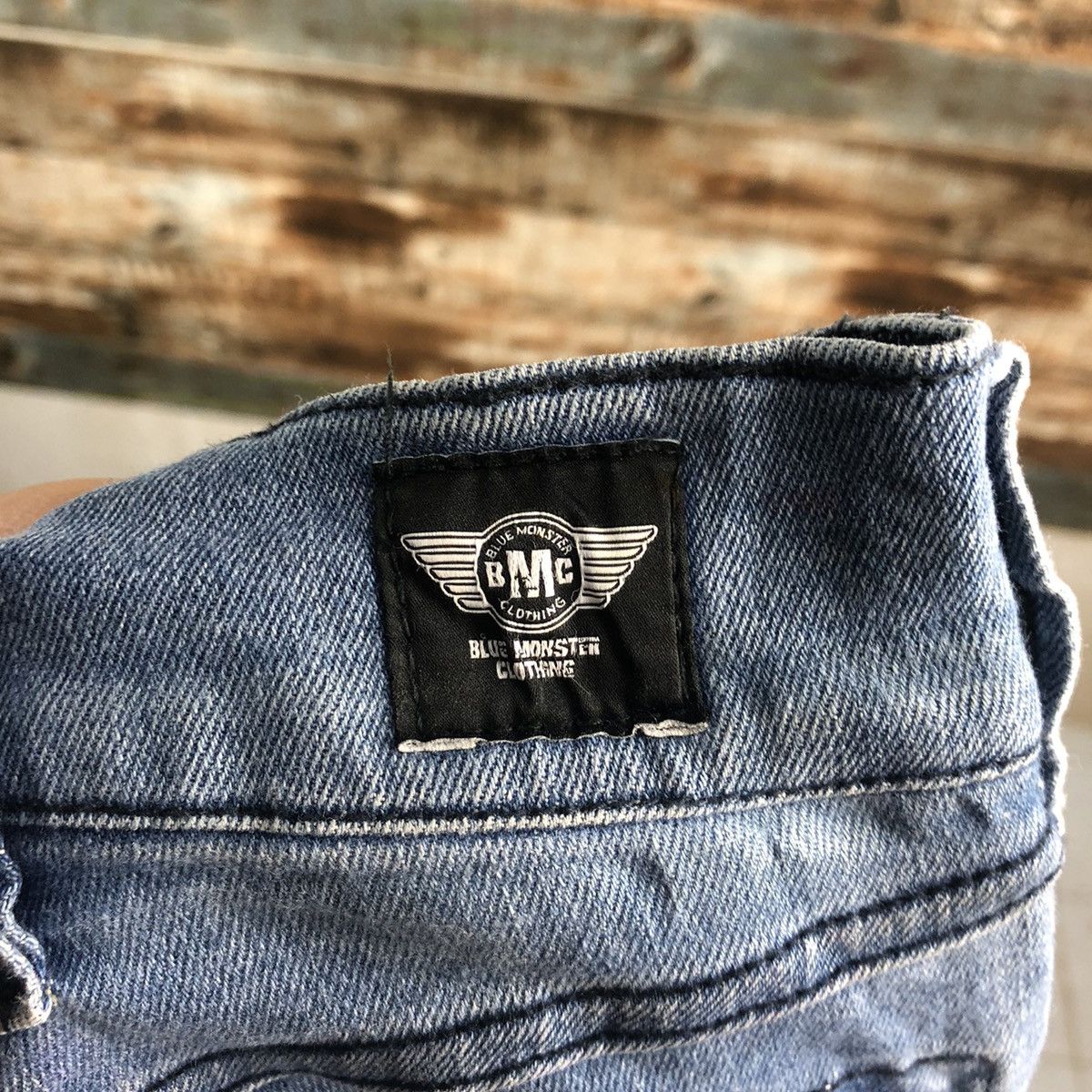 Japanese Brand Blue Monster vintage thrashed tactical Denim Pants #A2090 Size US 32 / EU 48 - 20 Thumbnail