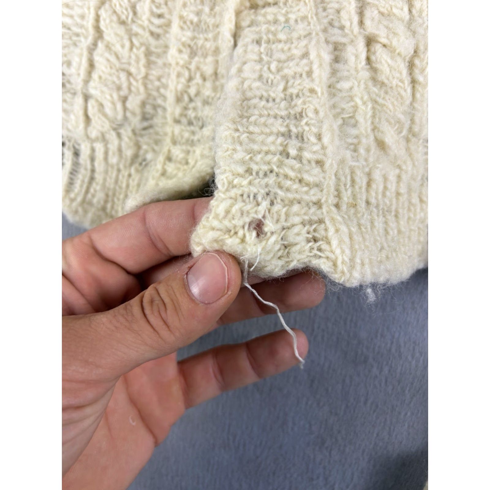 Acne Studios Acne Studios Sweater Cardigan Women M Wool Ivory V-Neck Long Sleeve Size M / US 6-8 / IT 42-44 - 5 Thumbnail