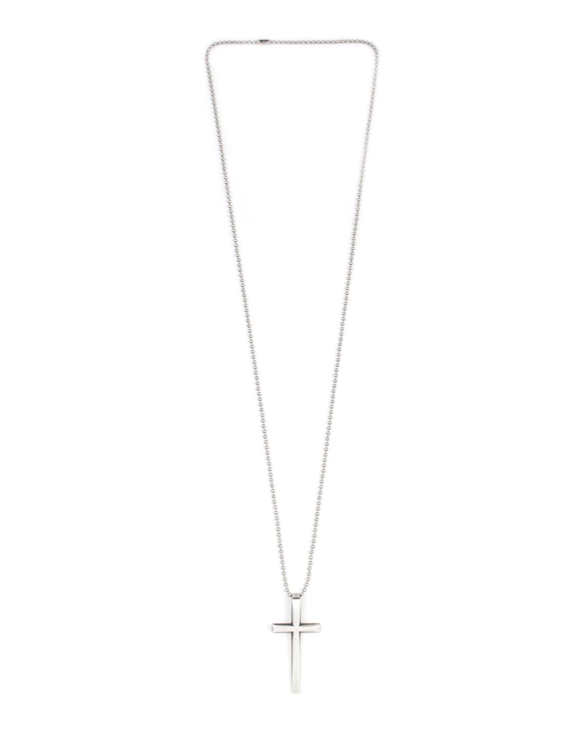 Hysteric Glamour 2000S SARAH JAPAN SILVER-PLATED CROSS BALL CHAIN NECKLACE Size ONE SIZE - 3 Thumbnail