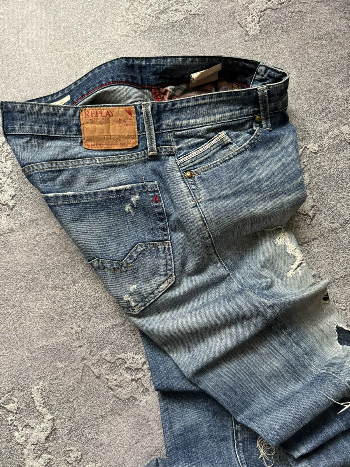 Replay Replay 32/32 waitom distressed denim pant trouser Jean chino Size US 32 / EU 48 - 15 Thumbnail