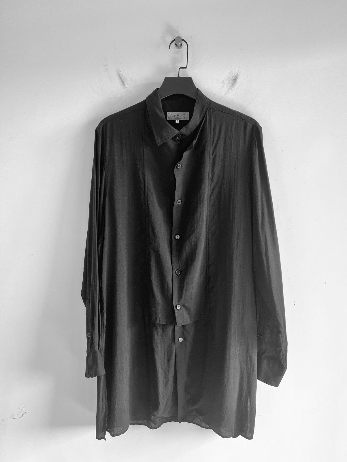 Yohji Yamamoto Yohji Yamamoto Pour Homme - Cellulose Tencel Shirt Blouse Size US M / EU 48-50 / 2 - 1 Thumbnail