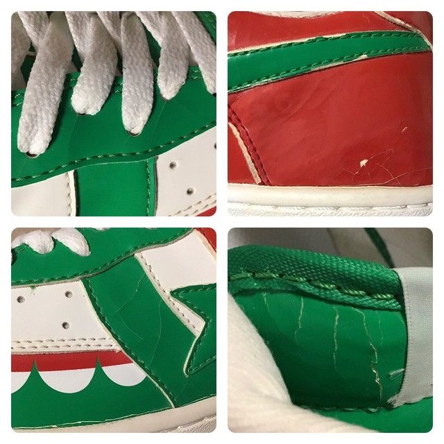 Bape × Kaws × Nigo KAWS CHOMPERS BAPE STA Patent Leather Sneakers APE NIGO Size US 9.5 / EU 42-43 - 8 Thumbnail
