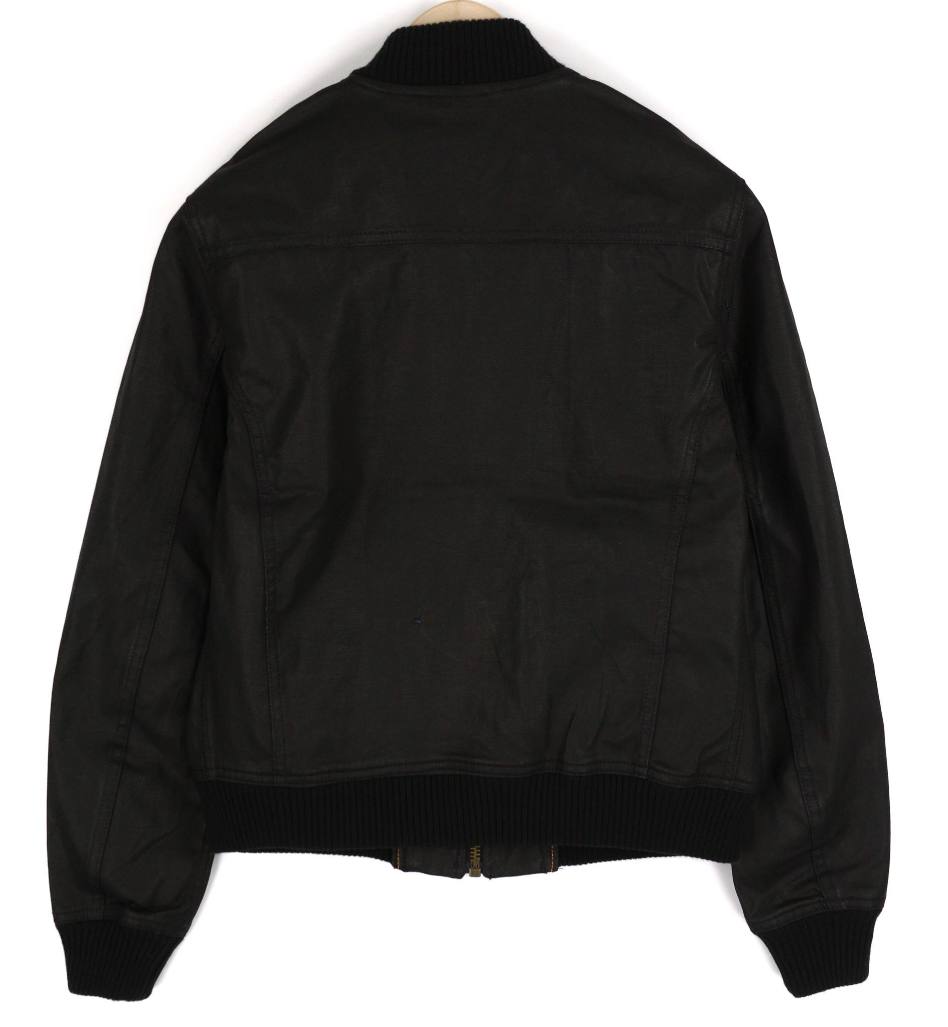 SEVERIN SHORT RIB S Black Coated Bomber Full Zip 82404