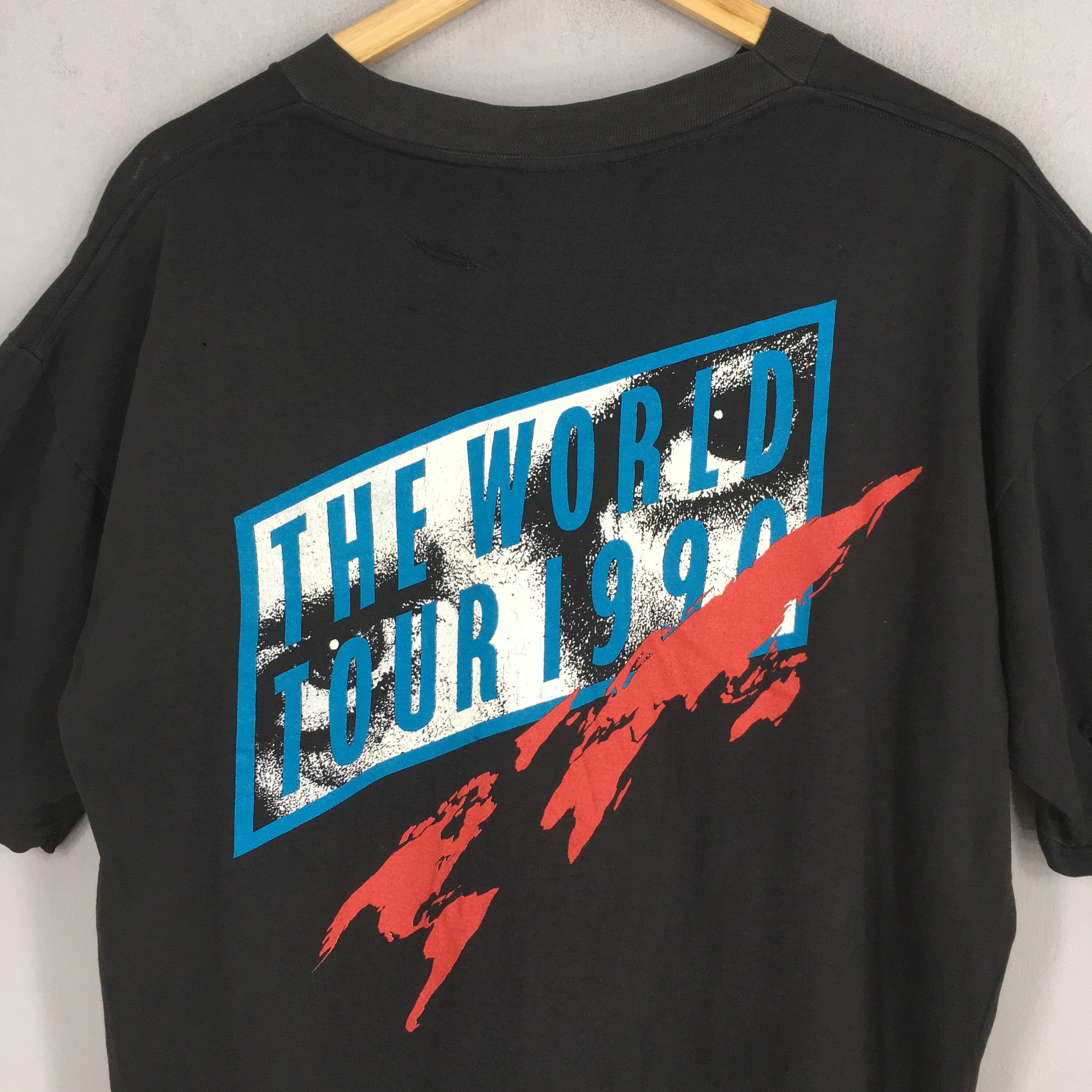 Band Tees × Vintage 90s David Bowie English Singer Sound Vision Tshirt XLarge Size US XL / EU 56 / 4 - 9 Thumbnail