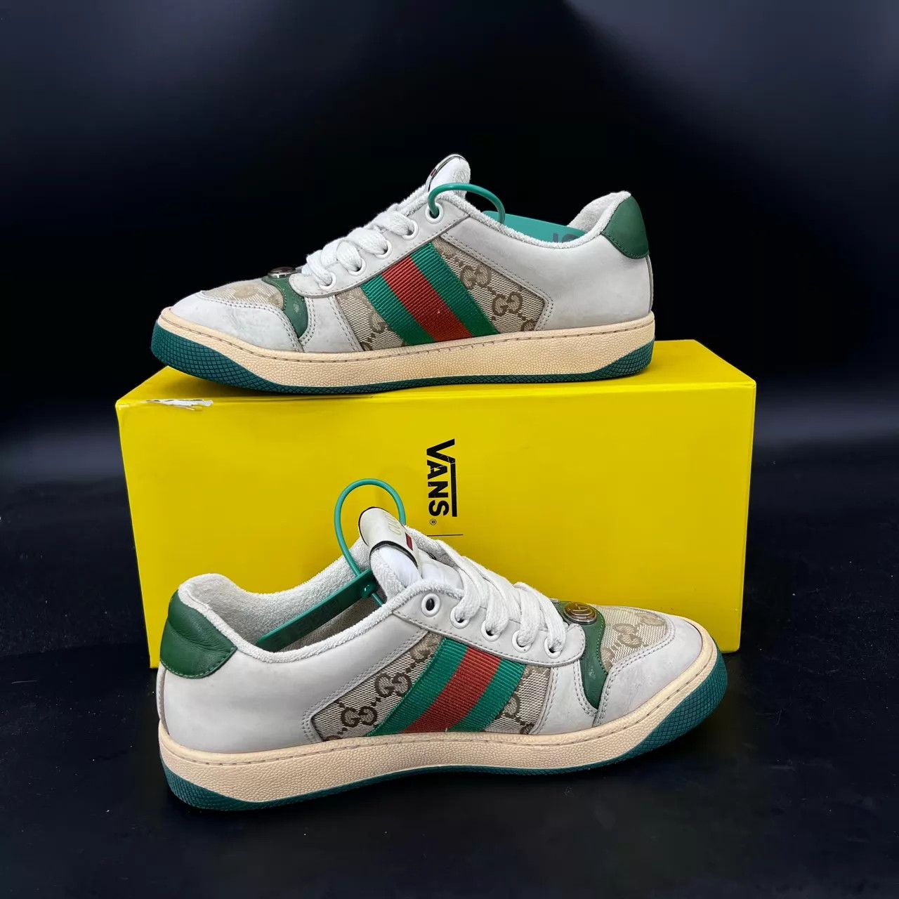 Gucci Gucci dirty gray green sneakers size 36 original Size US 5.5 / IT 35.5 - 2 Thumbnail