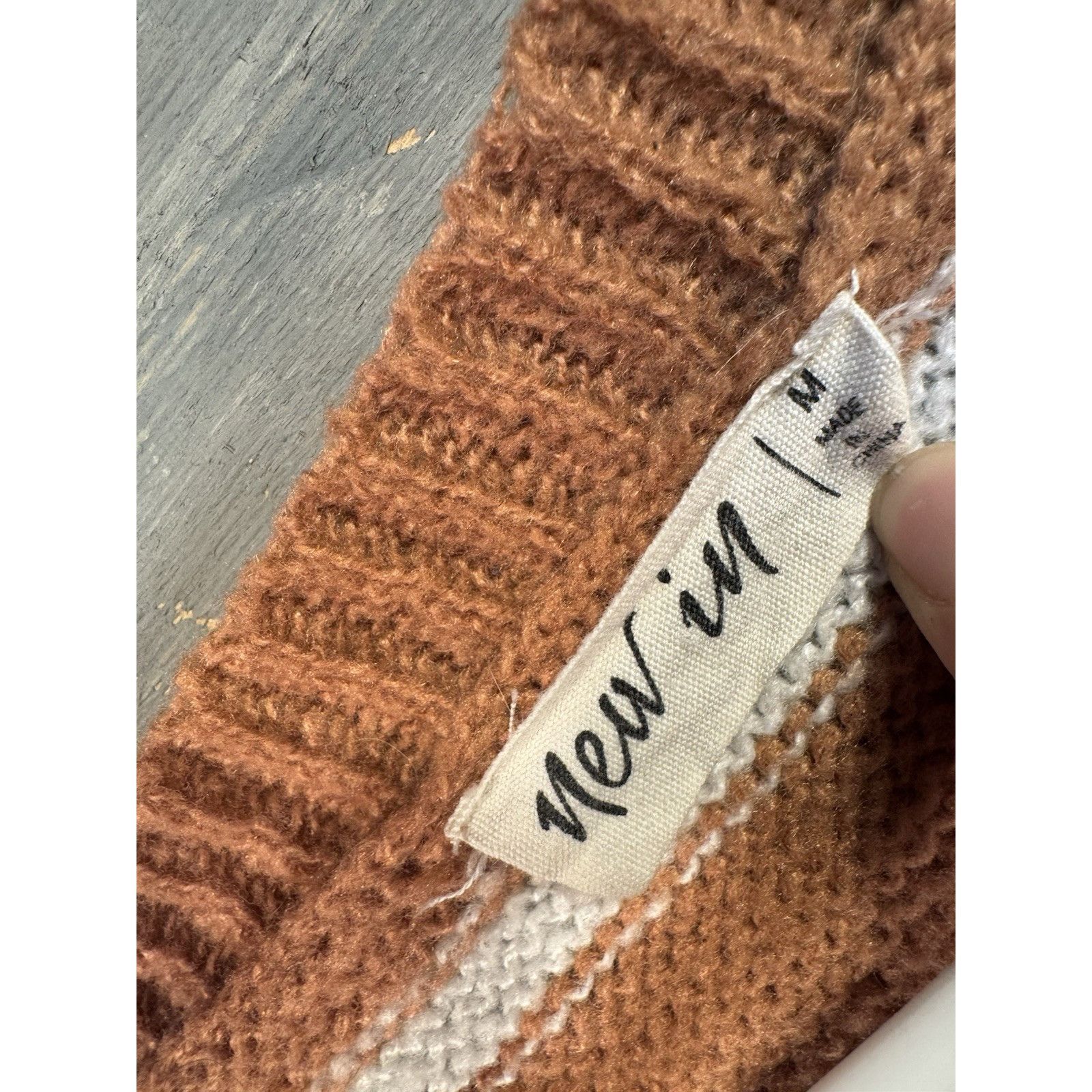 Other New In Knit Brown Stripe Sweater Oversized Women’s Medium US Size M / US 6-8 / IT 42-44 - 6 Thumbnail