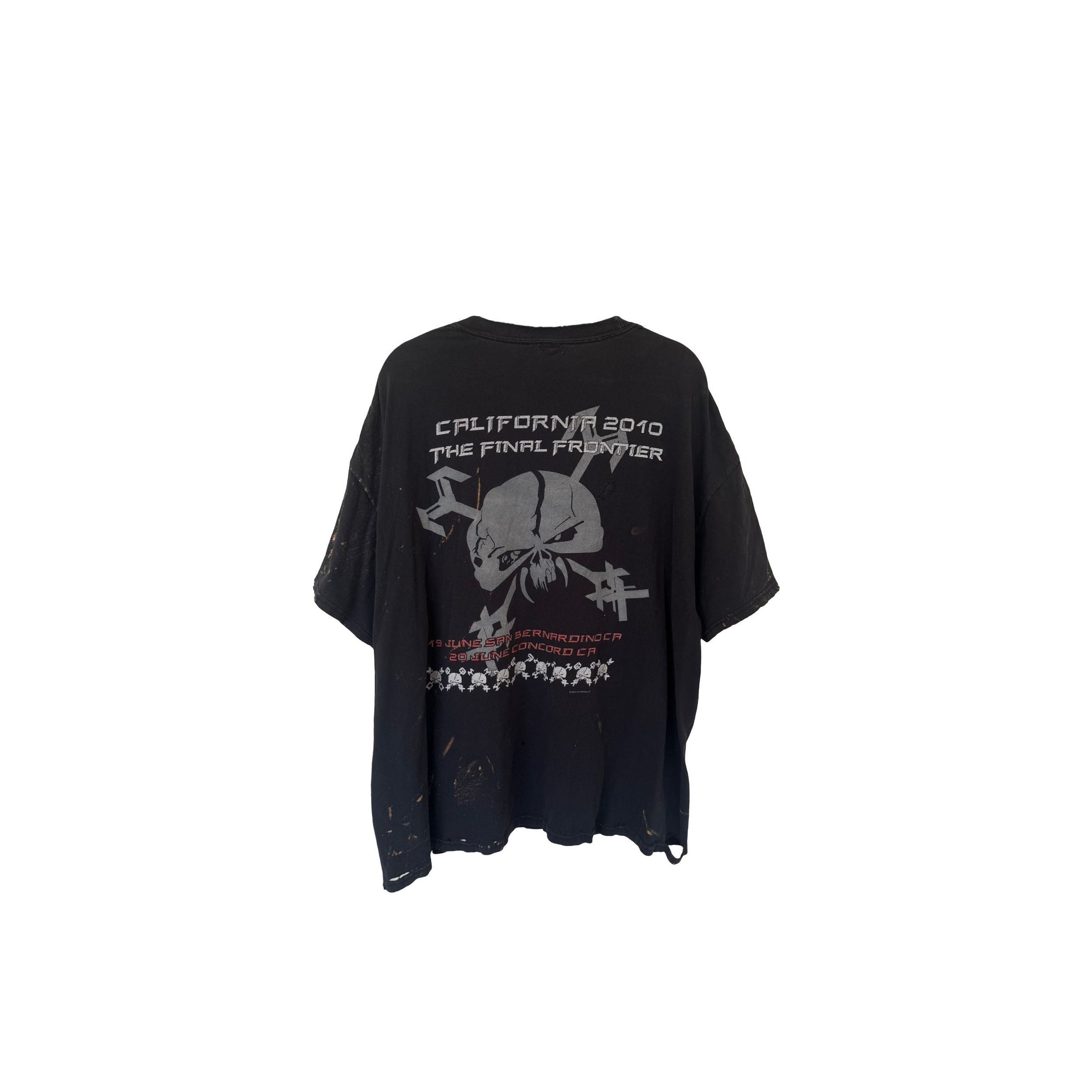 Vintage Iron Madien Final Frontier Tour Thrashed Tee Size US XL / EU 56 / 4 - 2 Thumbnail
