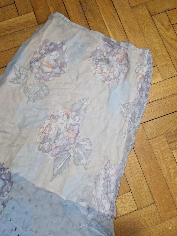 Japanese Brand vintage silk skirt Size 27" / US 4 / IT 40 - 3 Thumbnail