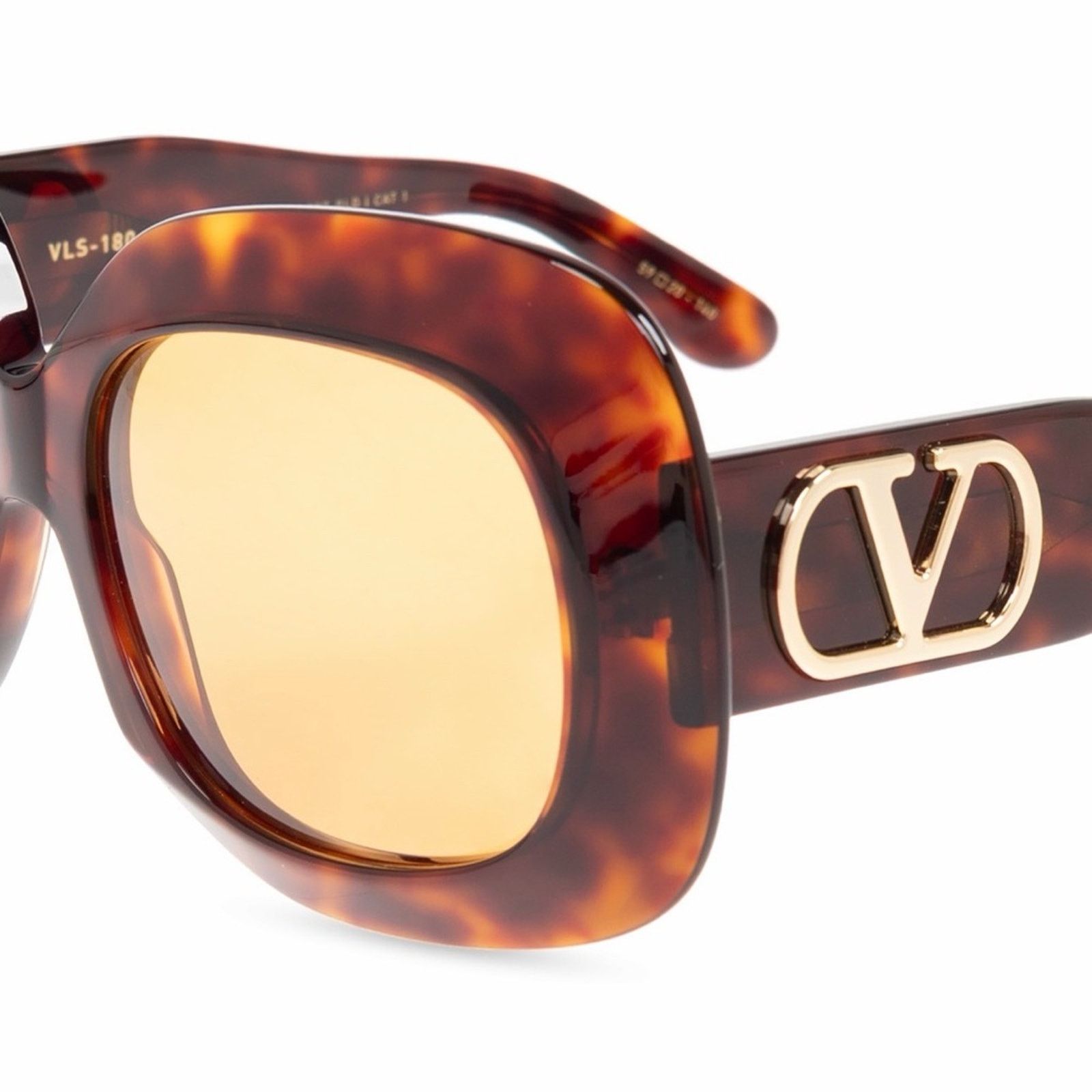 Valentino New! Valentino VLS 180C Tortoise Shell Oversized Sunglasses Size ONE SIZE - 9 Thumbnail
