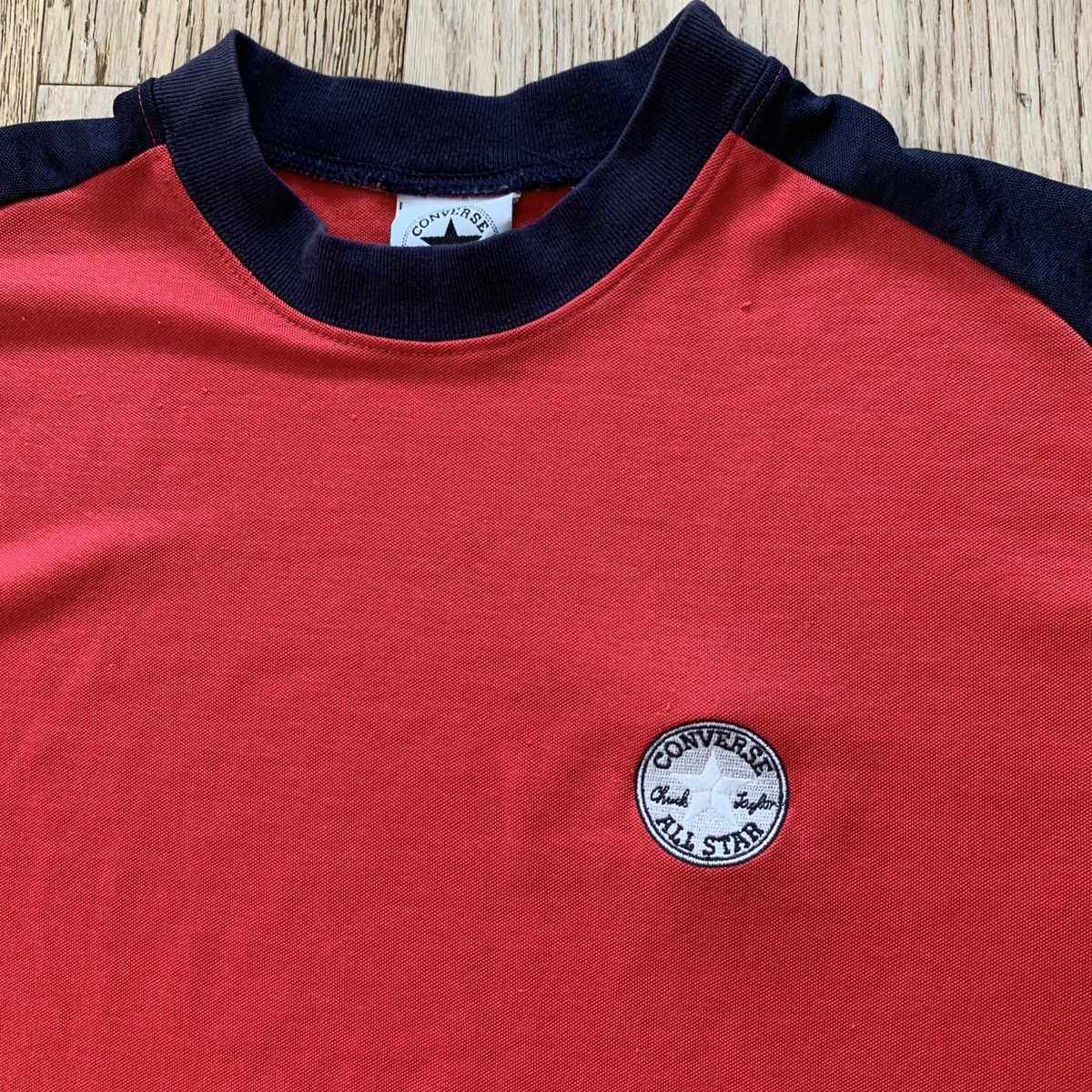 Converse × Vintage Vintage 90s Converse Streetwear Shirt Jersey Material Size US L / EU 52-54 / 3 - 2 Thumbnail