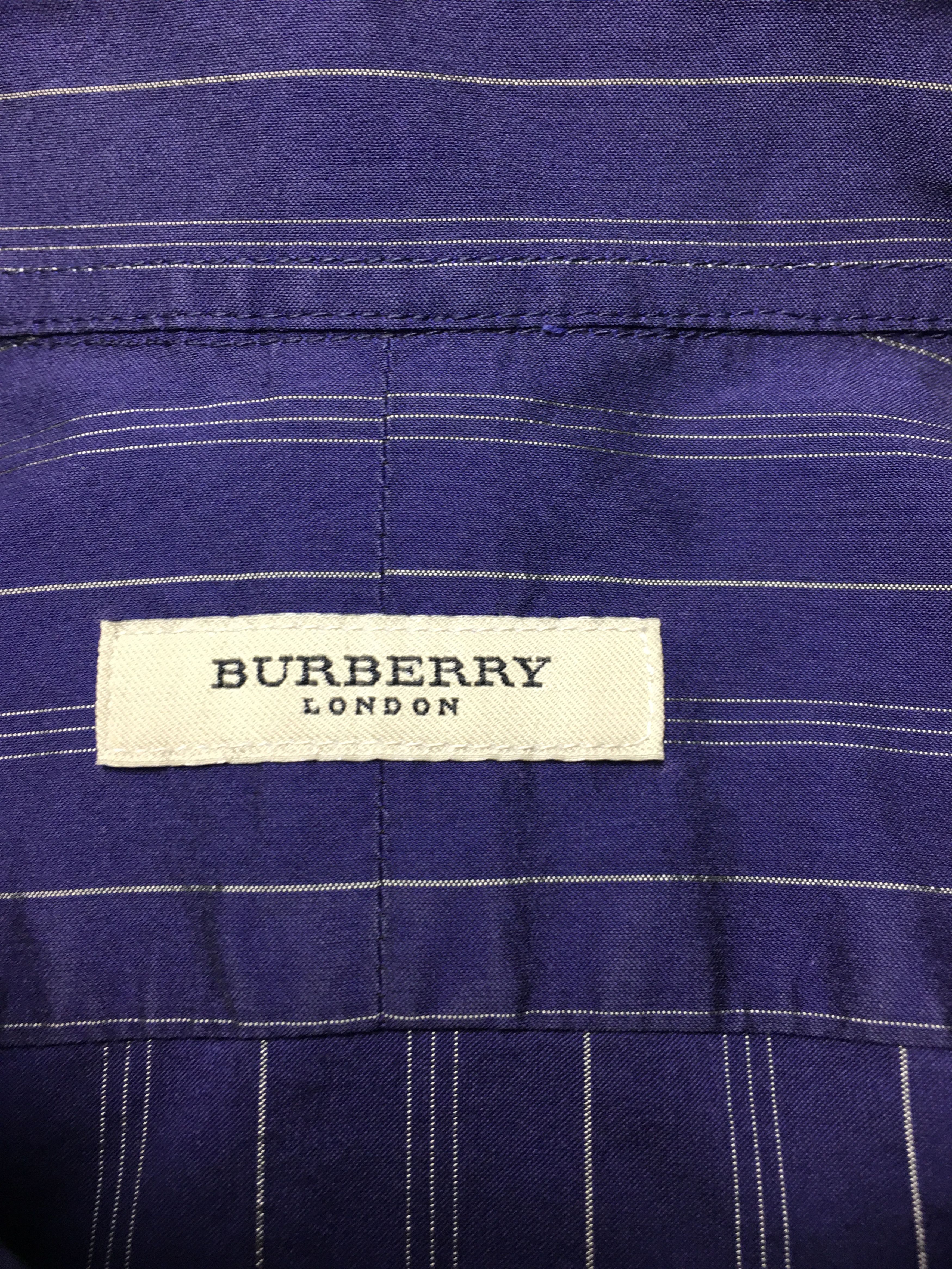 Burberry Burberry London Vintage Striped Shirt 43/17 Size 44S - 7 Thumbnail