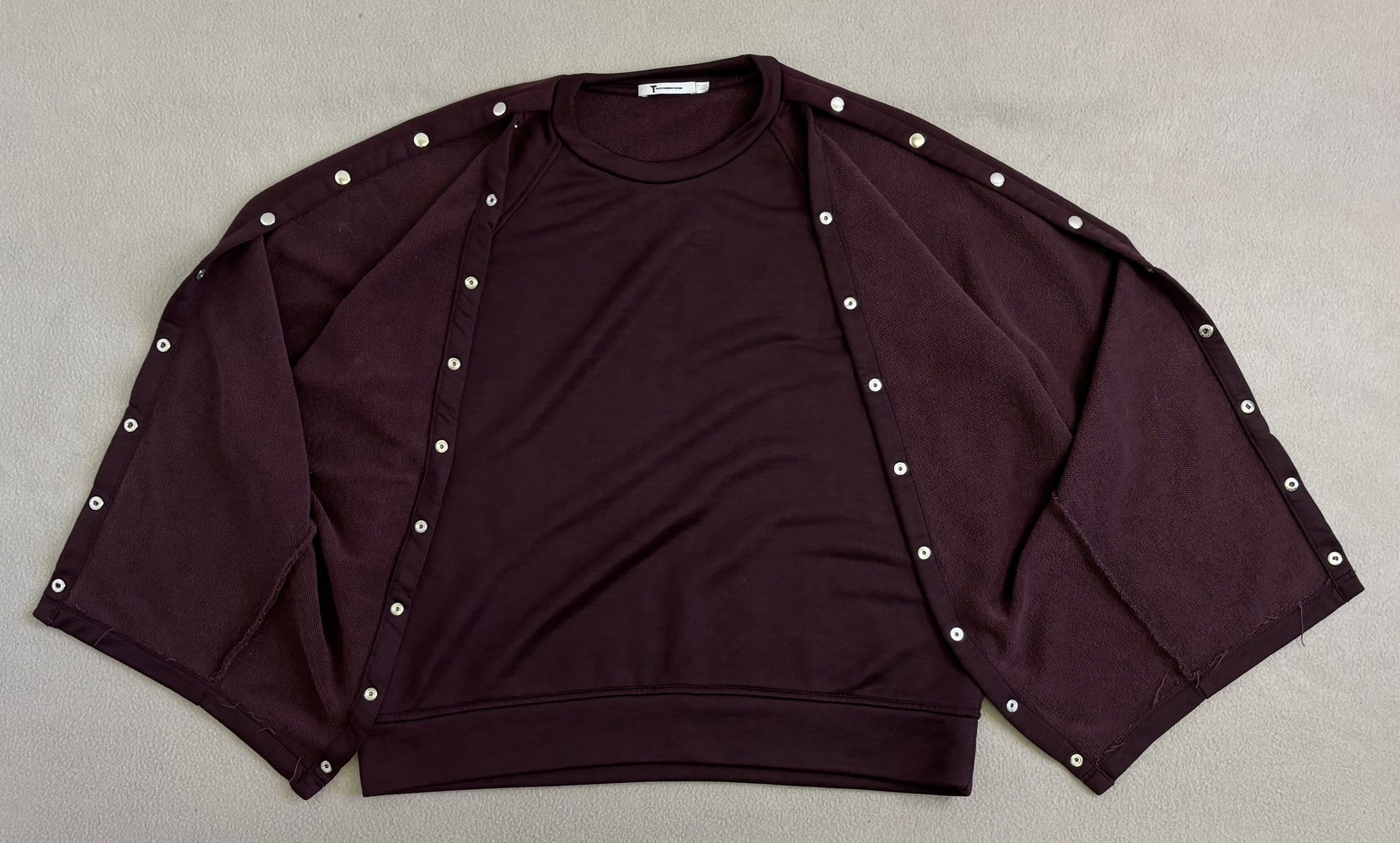 Alexander Wang × T by Alexander Wang T by Alexander Wang burgundy sweatshirt small Size S / US 4 / IT 40 - 10 Thumbnail