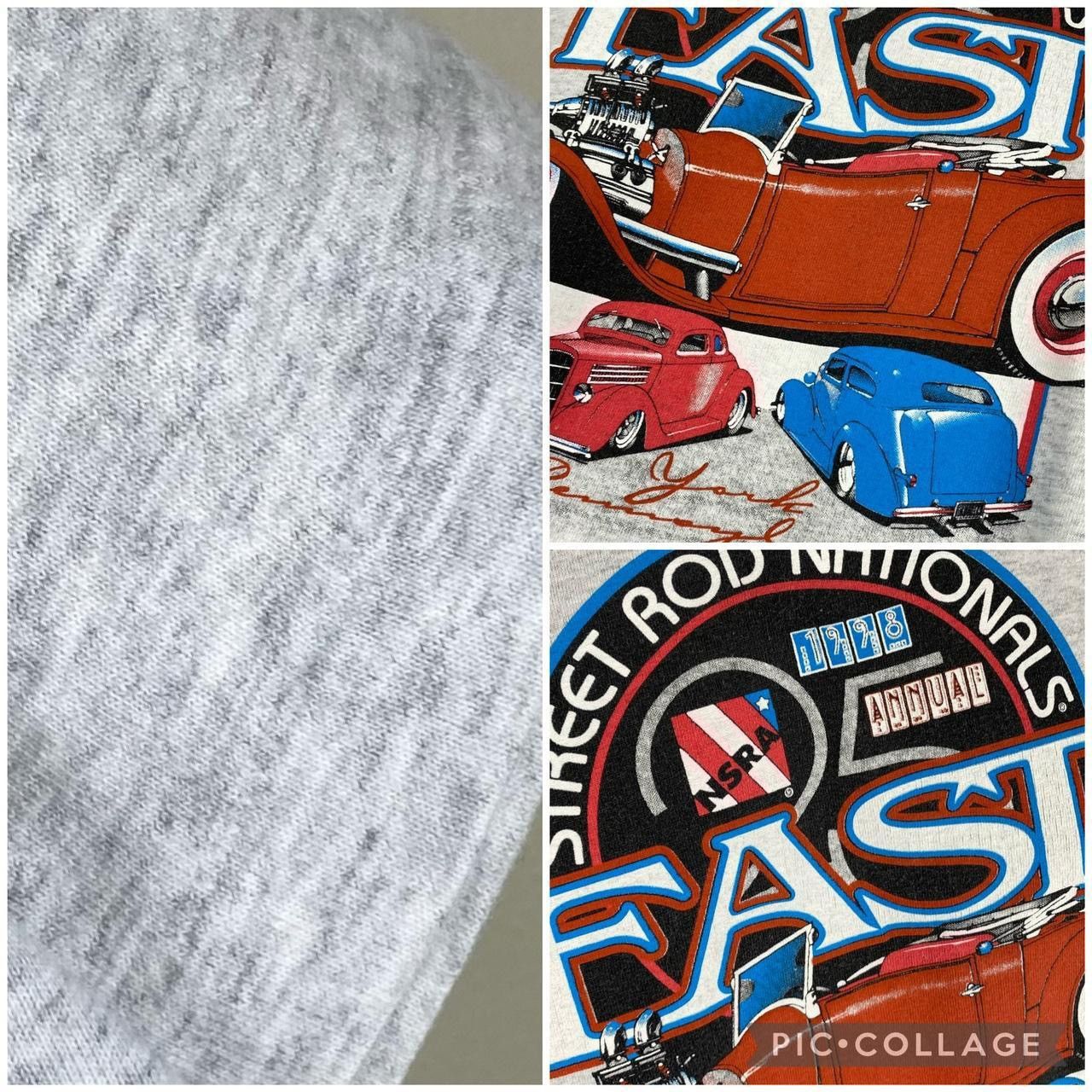 Vintage Vintage 90s National Street Rod Classic Car Racing Tshirt Size US L / EU 52-54 / 3 - 3 Thumbnail