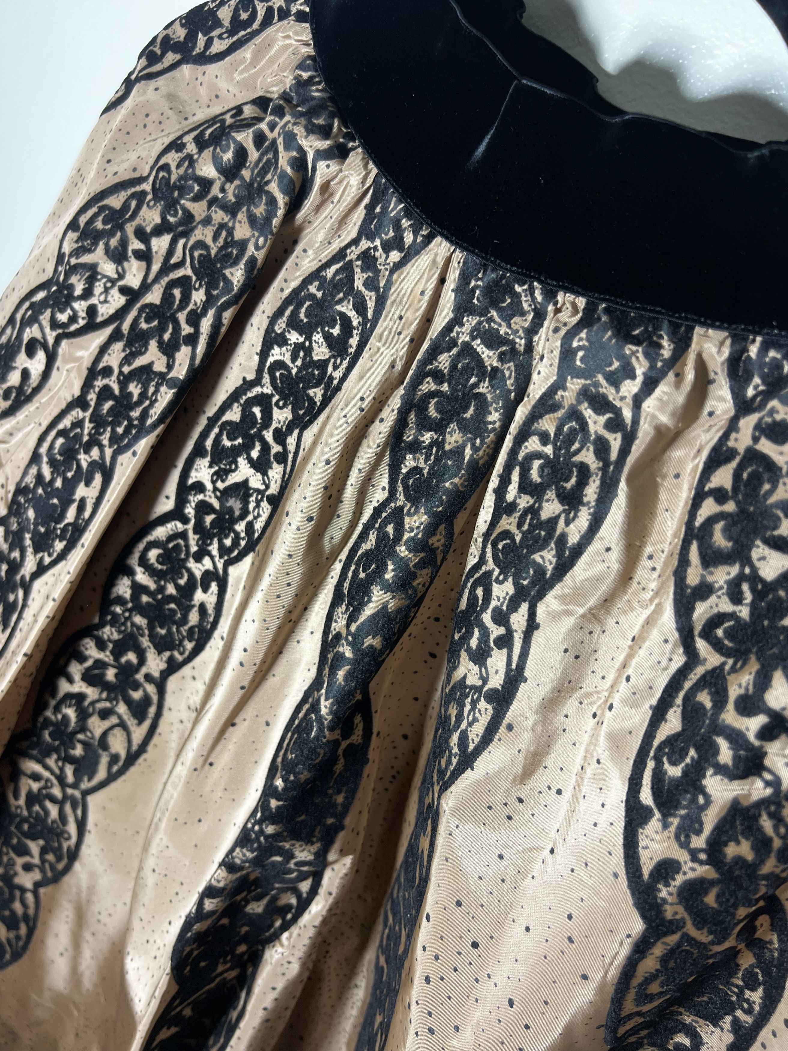 Designer × Vintage Rare Vintage 50's Joe Davidson Original Taffeta Swing Skirt Size 24" / US 00 / IT 34 - 4 Thumbnail