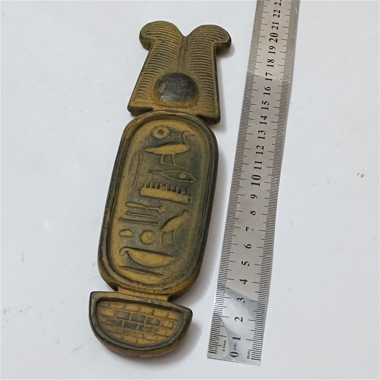 Other Egyptian cartouche plaque ancient-style decor. Size ONE SIZE - 7 Thumbnail