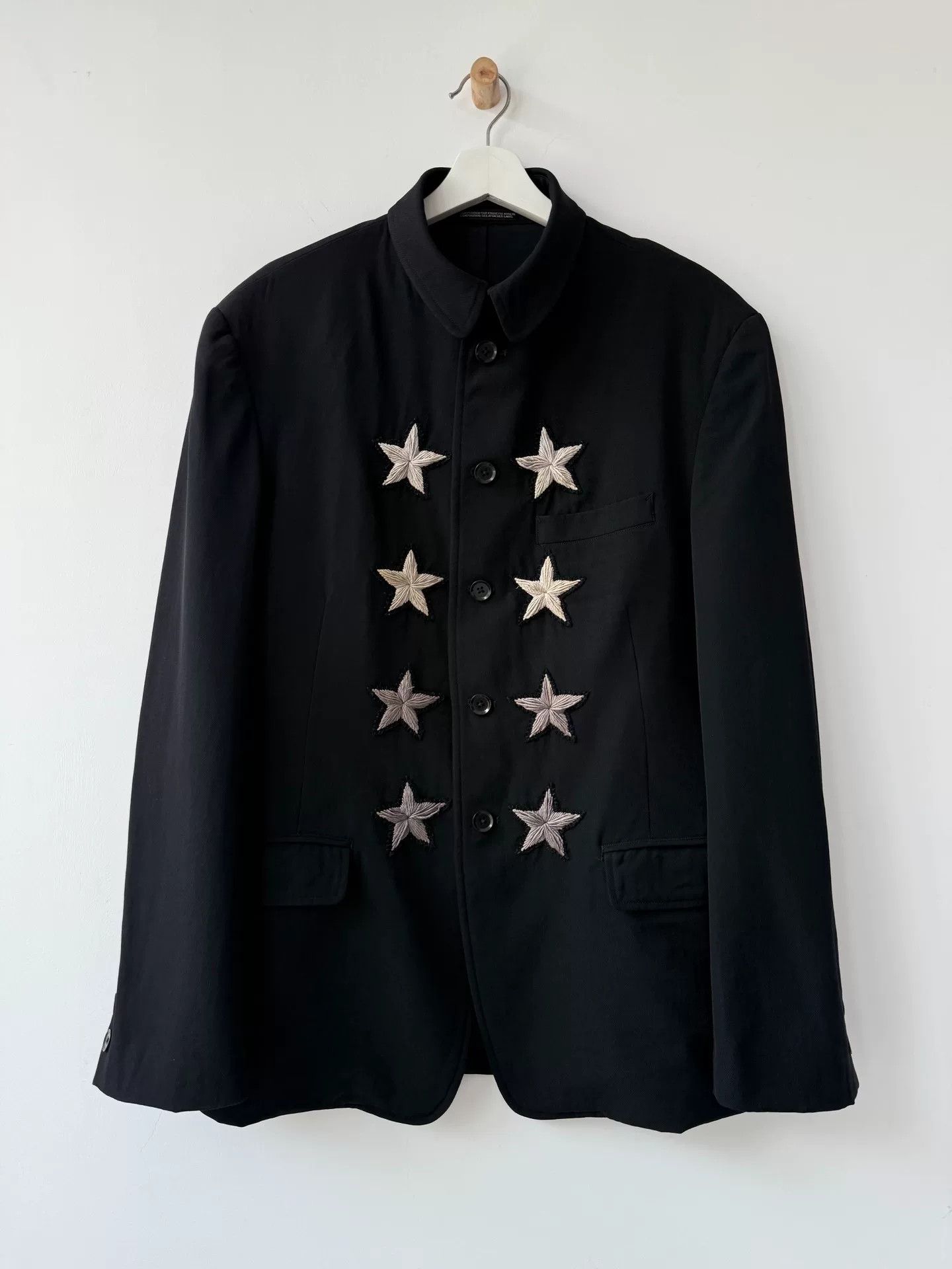Yohji Yamamoto black wool baroque star jacket Size US L / EU 52-54 / 3 - 1 Thumbnail