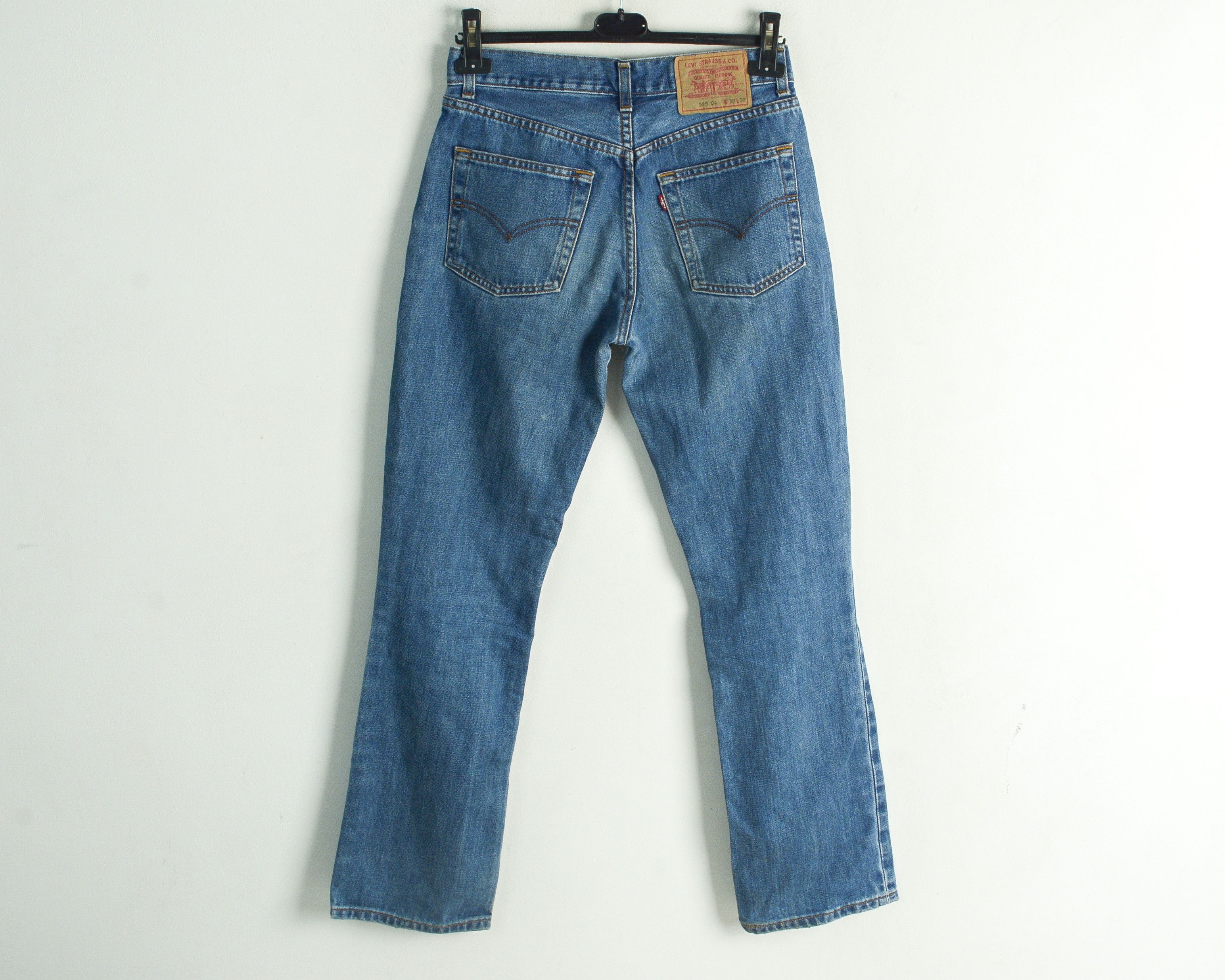 Levi's 595 04 Mens W30 L32 Slim Straight Jeans Denim Pants Trousers Size US 30 / EU 46 - 8 Thumbnail