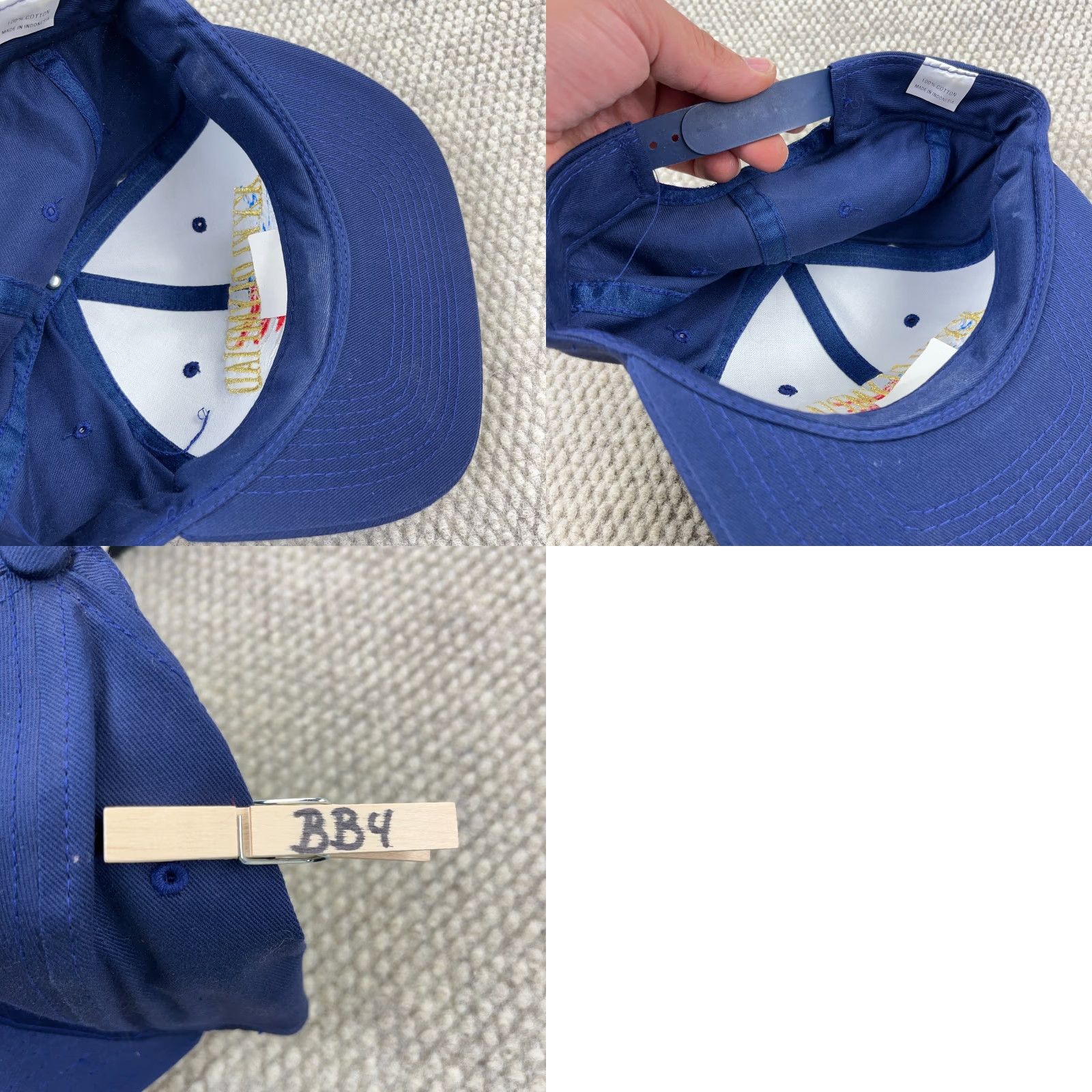 Hanes VINTAGE Olympics Snapback Hat Cap 1996 Atlanta 90s USA Flag Blue Mens One Size Size ONE SIZE - 8 Thumbnail
