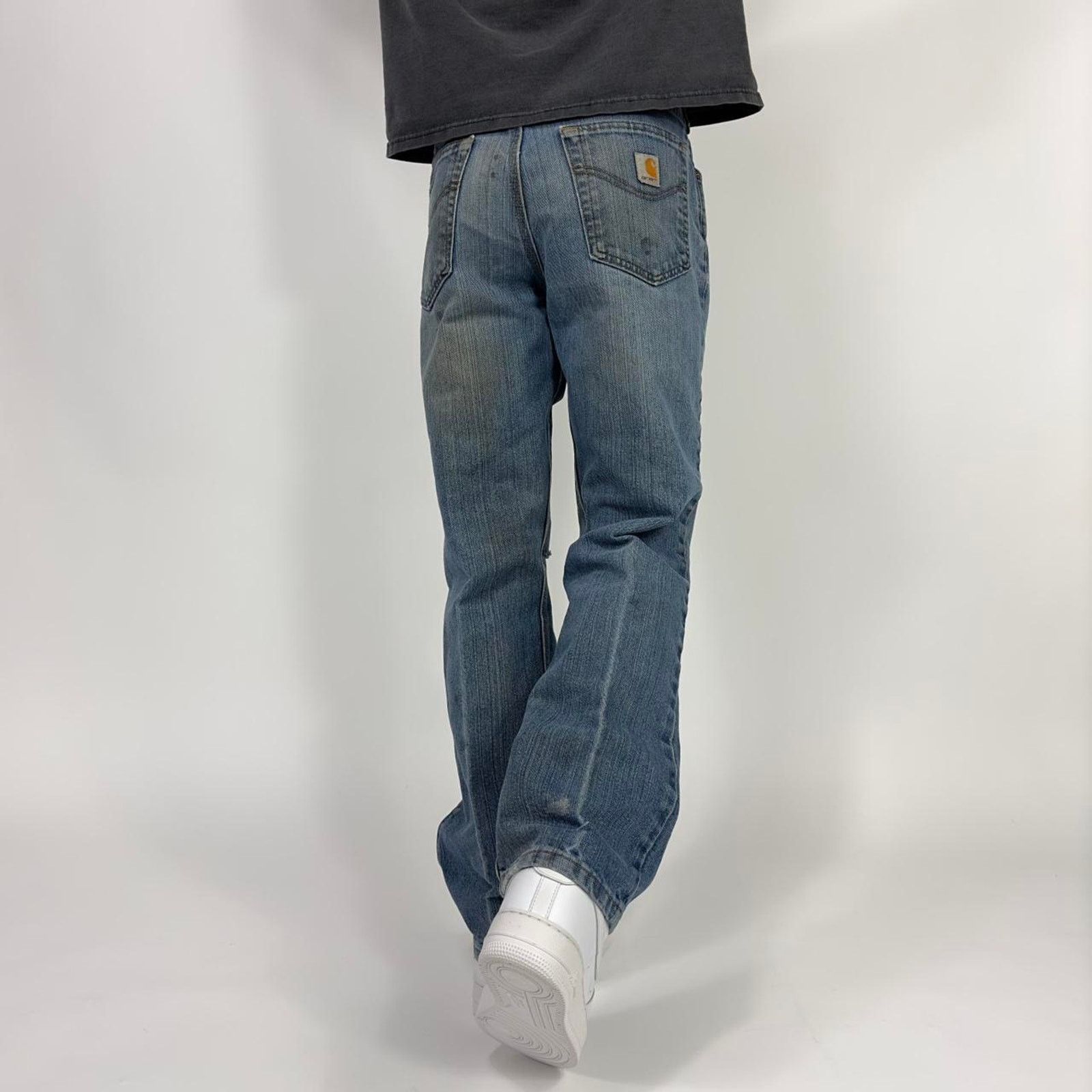 Carhartt × Vintage Y2K Carhartt Distressed Denim Workwear Grunge Pants Size US 34 / EU 50 - 1 Thumbnail