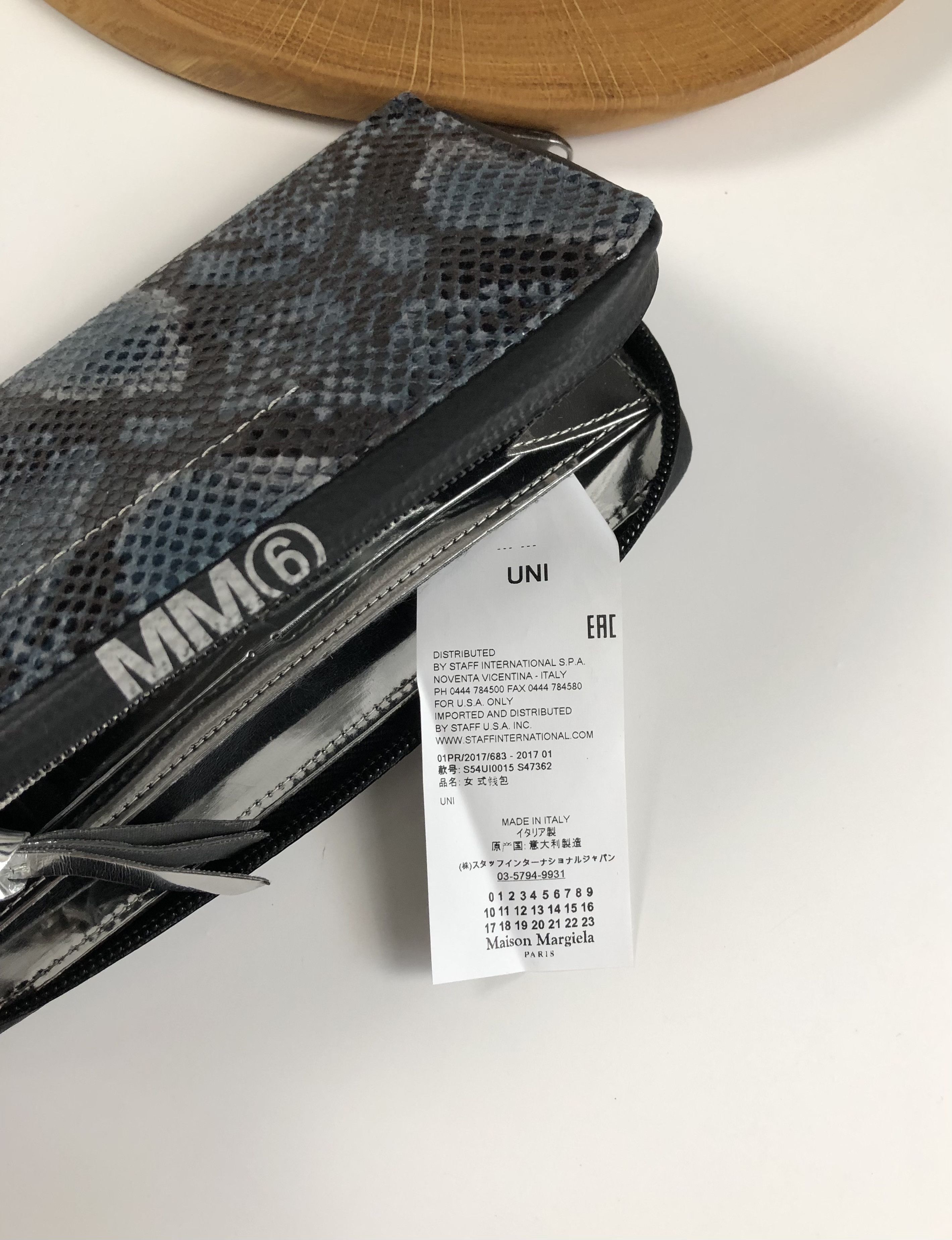 Maison Margiela Maison Margiela MM6 Lizard-Embossed Long Wallet Size ONE SIZE - 6 Thumbnail