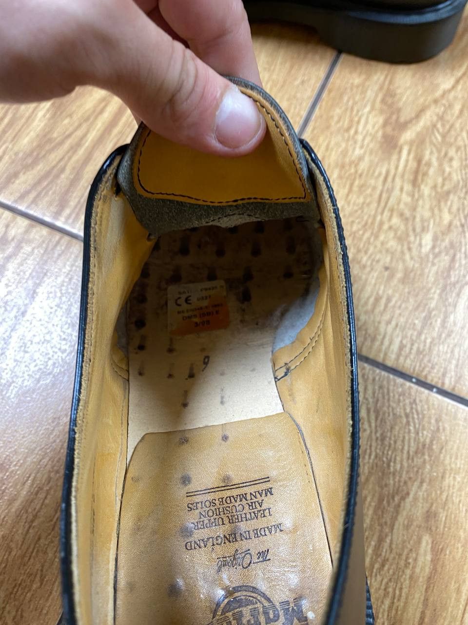 Dr. Martens 1980s Doc Martens Leather Derby Made In England Size US 9 / EU 42 - 8 Thumbnail