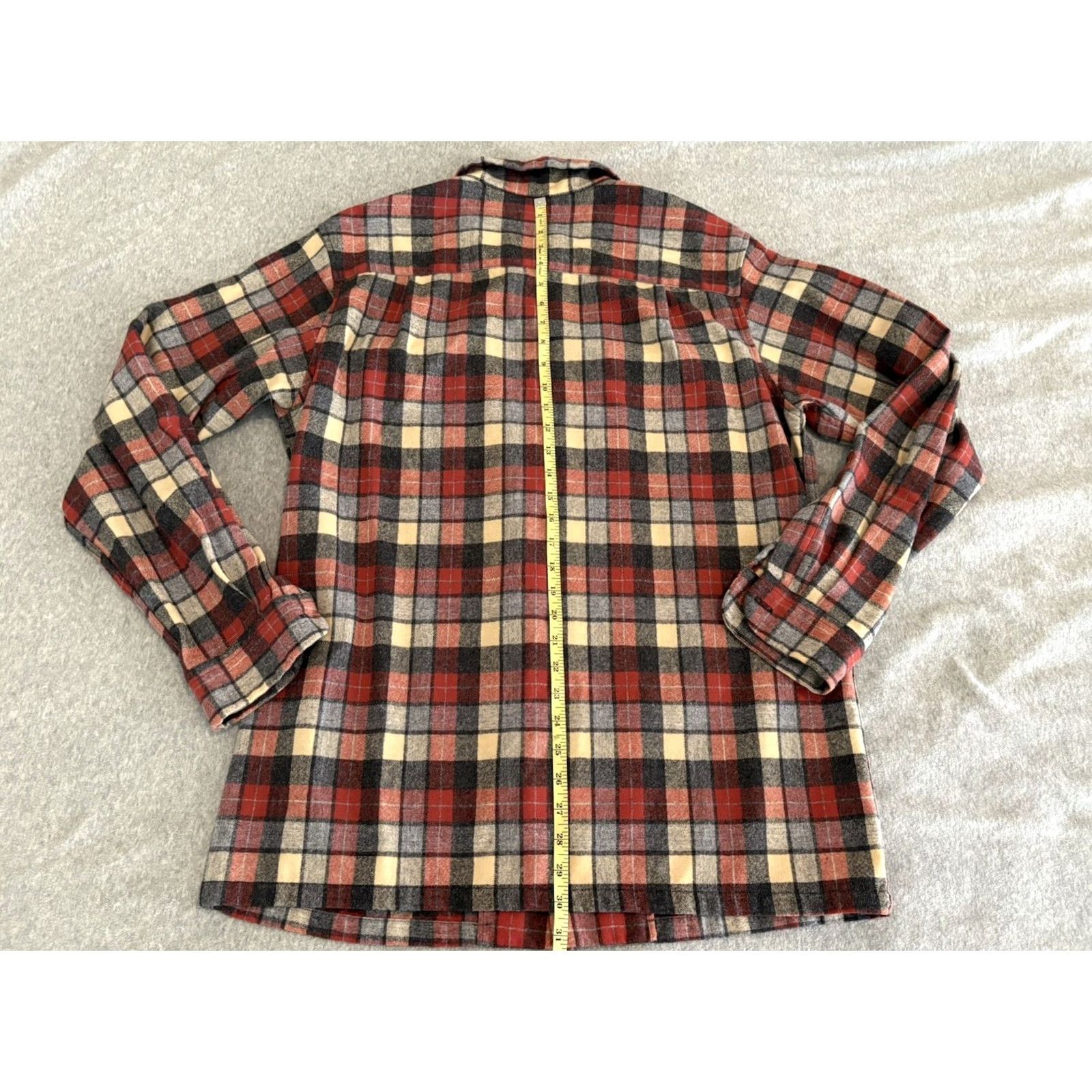 Pendleton Hurley X Pendleton Long Sleeve Flannel Shirt Wool Red Plaid Mens XL Button-Up Shirt Size US XL / EU 56 / 4 - 4 Thumbnail